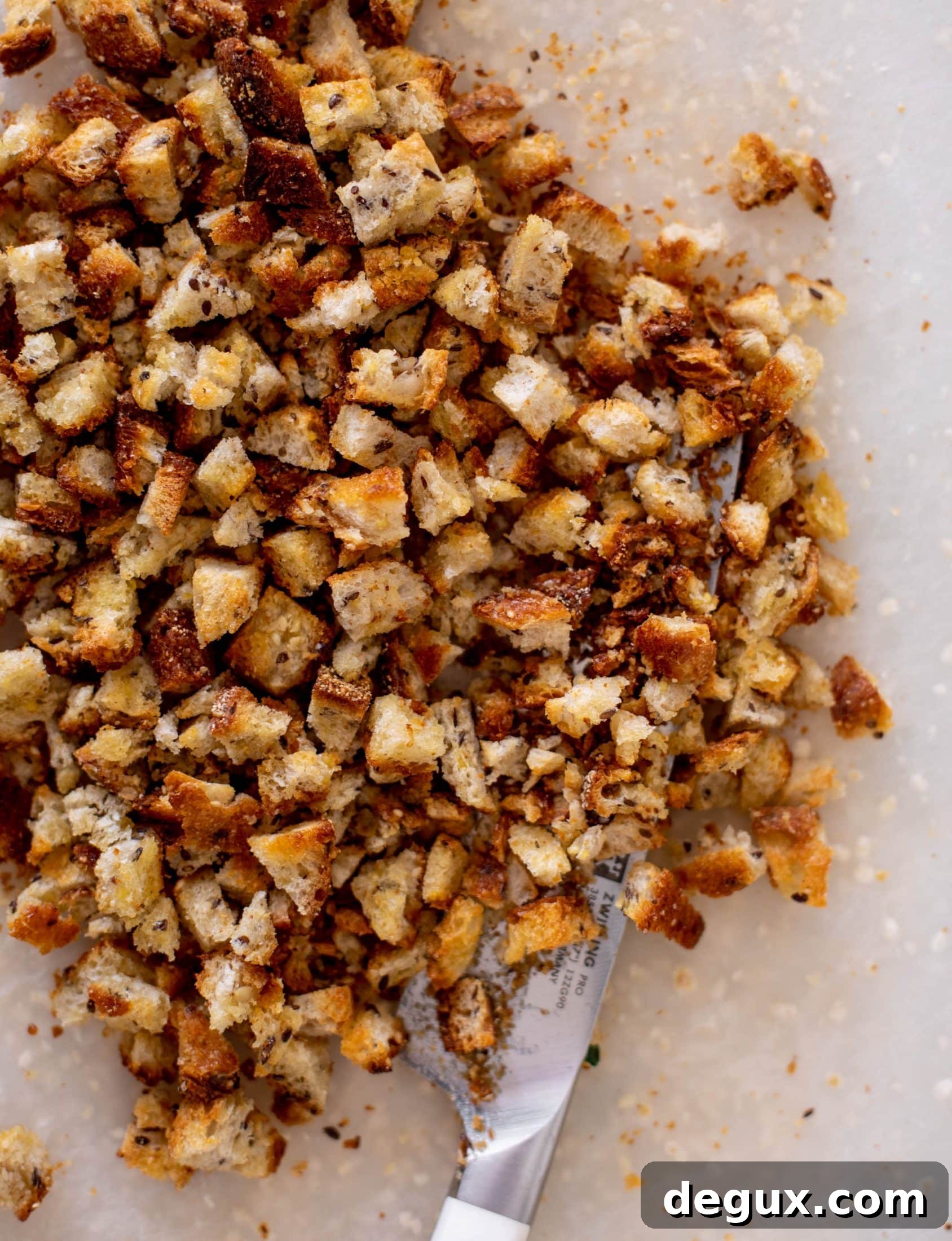 Winter Caesar Salad with Crispy Dijon Breadcrumbs 8 winter Caesar salad