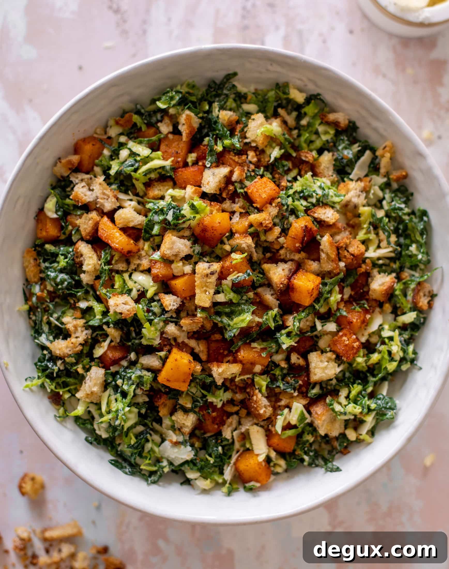 Winter Caesar Salad with Crispy Dijon Breadcrumbs 9 winter Caesar salad