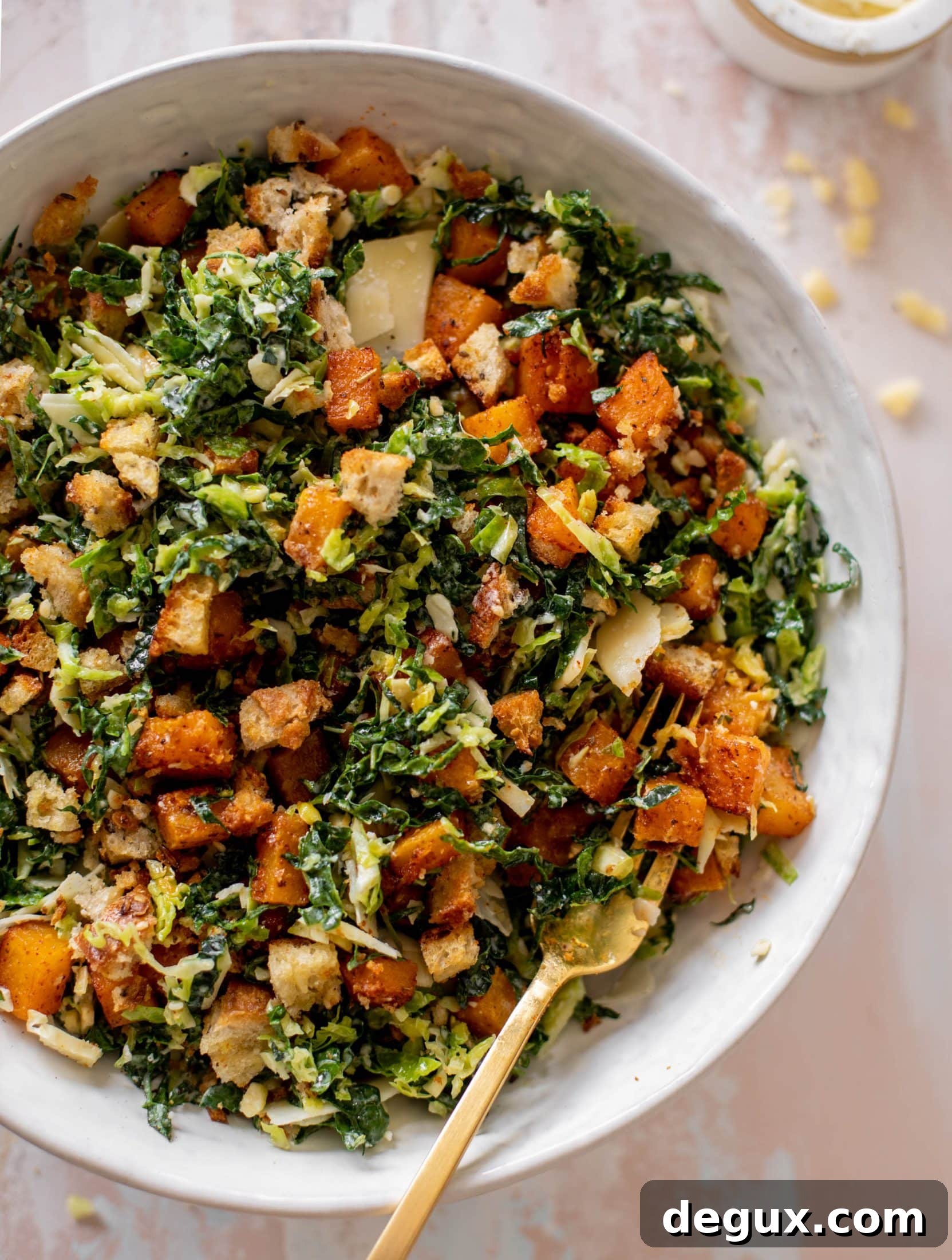 Winter Caesar Salad with Crispy Dijon Breadcrumbs 10 winter Caesar salad