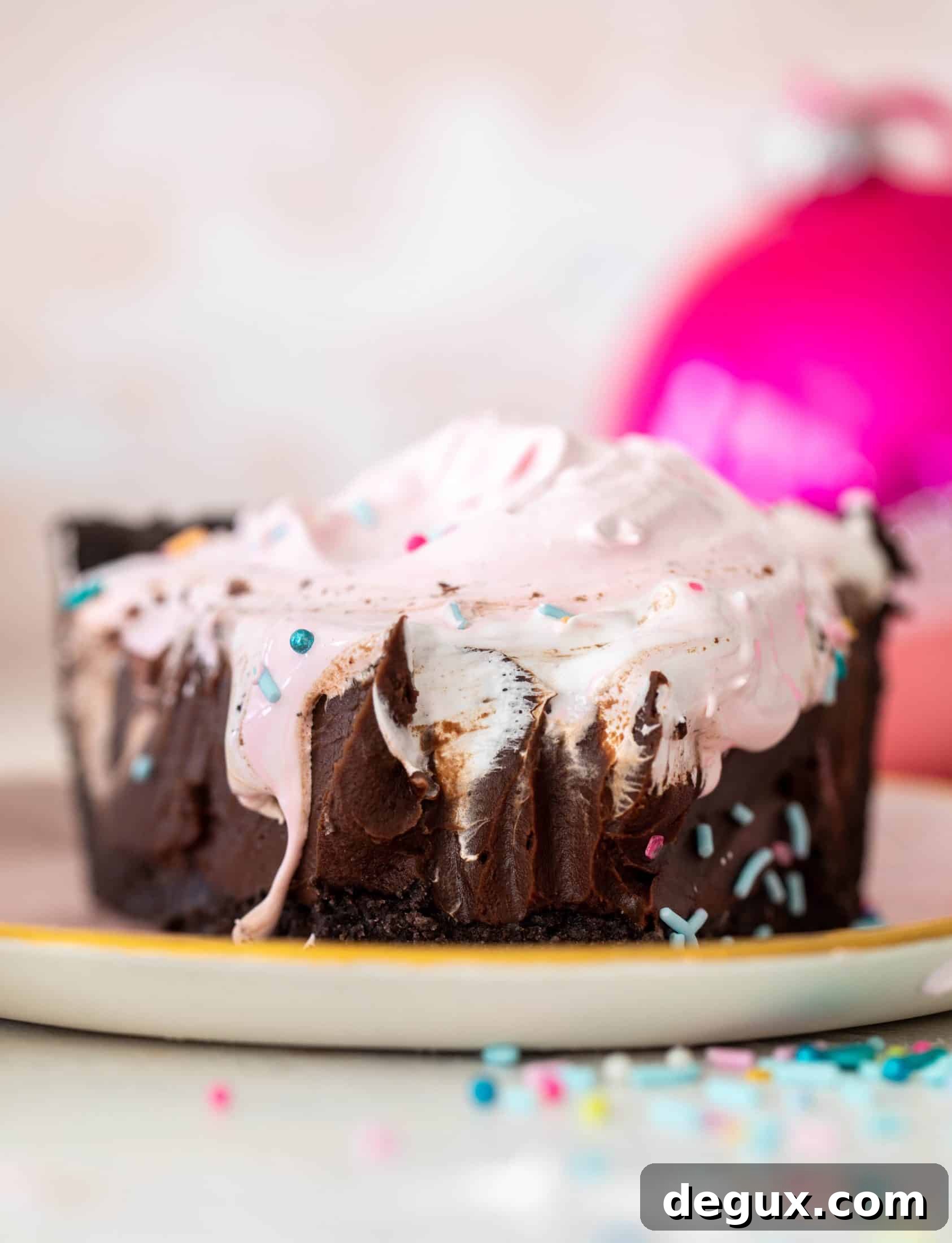 chocolate peppermint pie