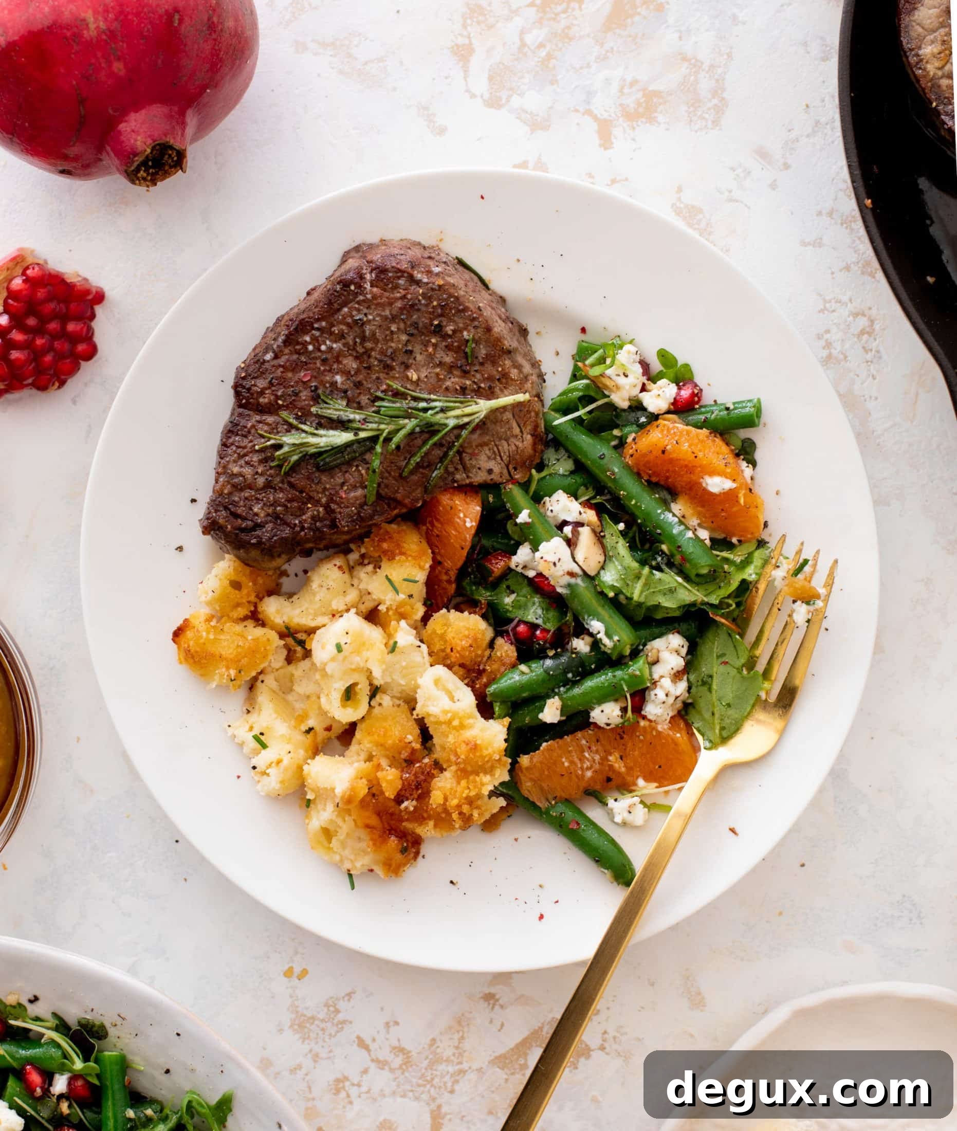 Festive Citrus Green Bean Salad with Pomegranate & Feta 8 christmas green bean salad