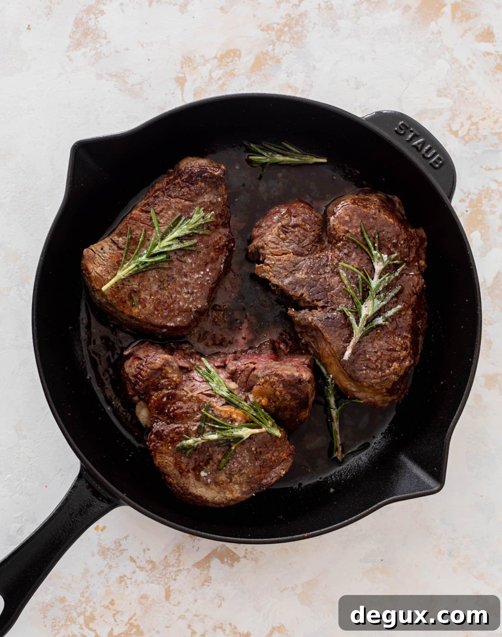 rosemary butter steaks