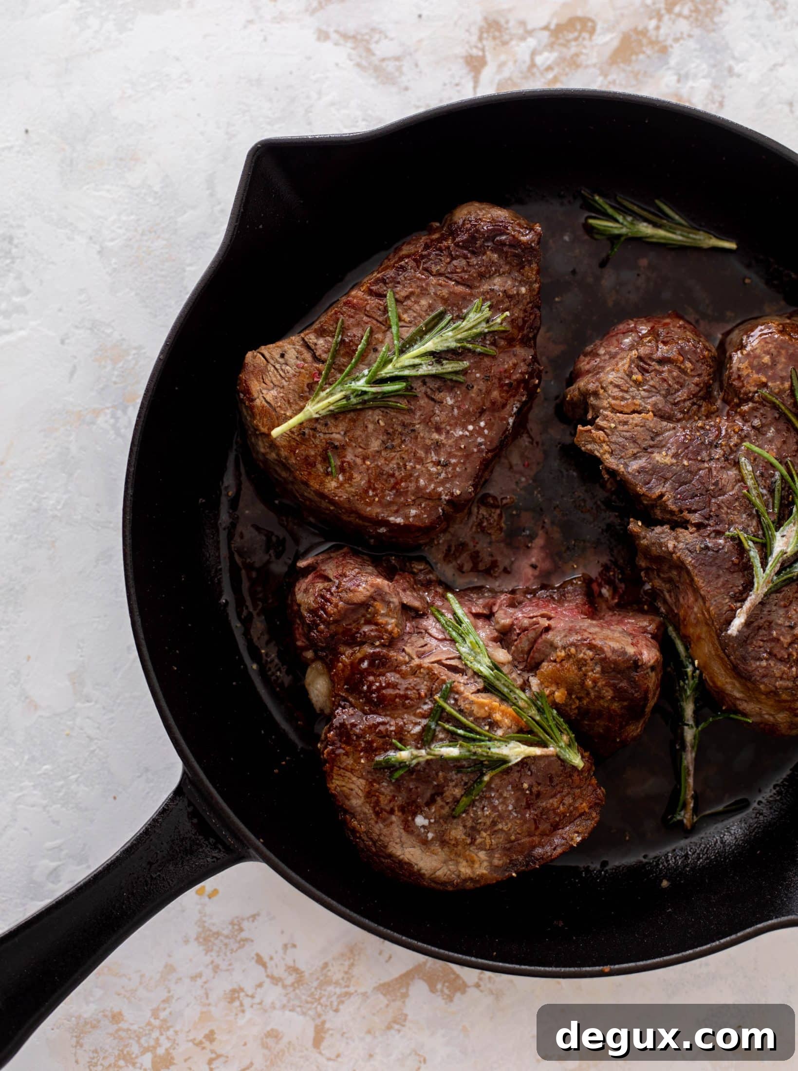 rosemary butter steaks