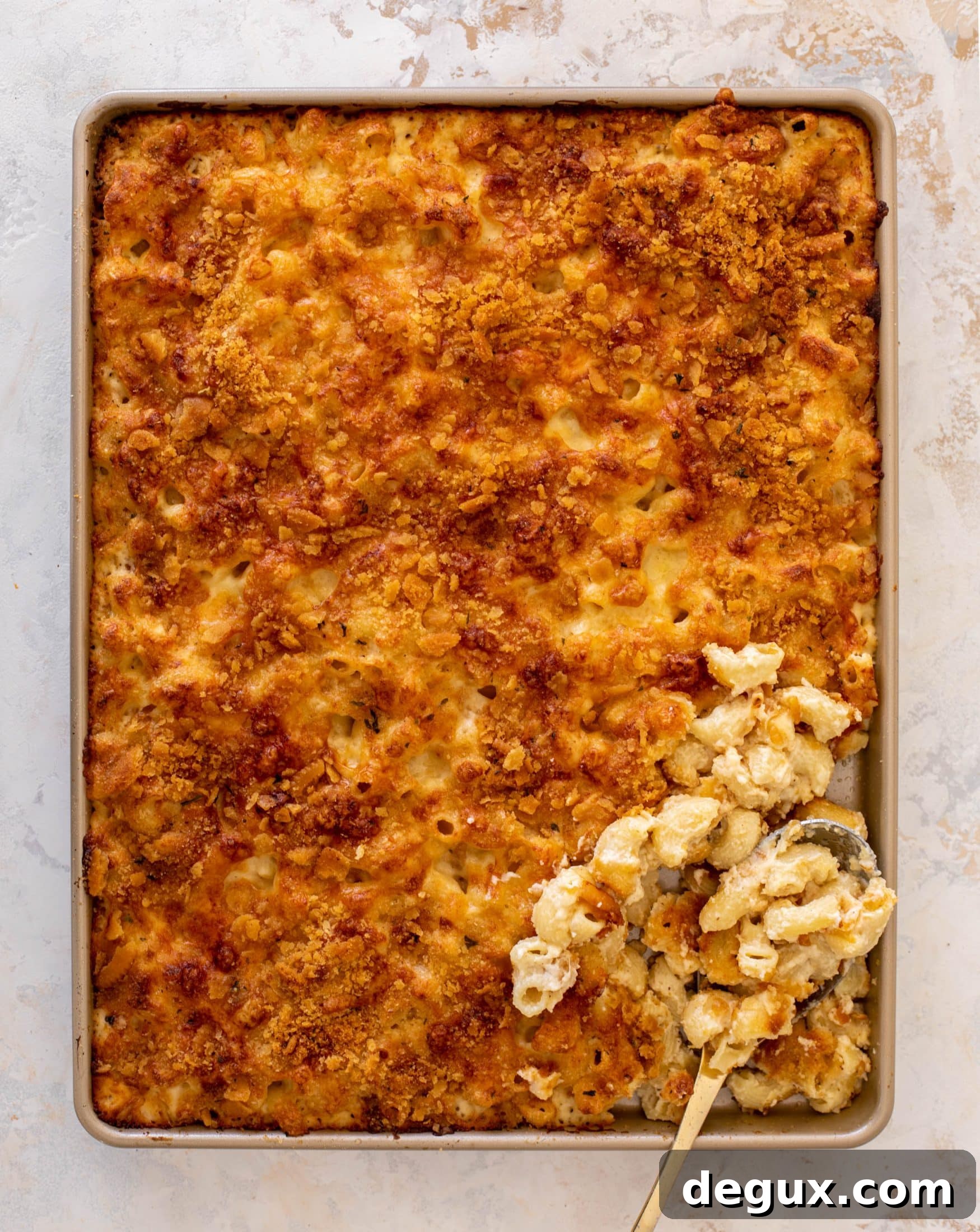 Sheet Pan Macaroni and Cheese Recipe for Crowd-Friendly Baking 7 sheet pan mac and cheese
