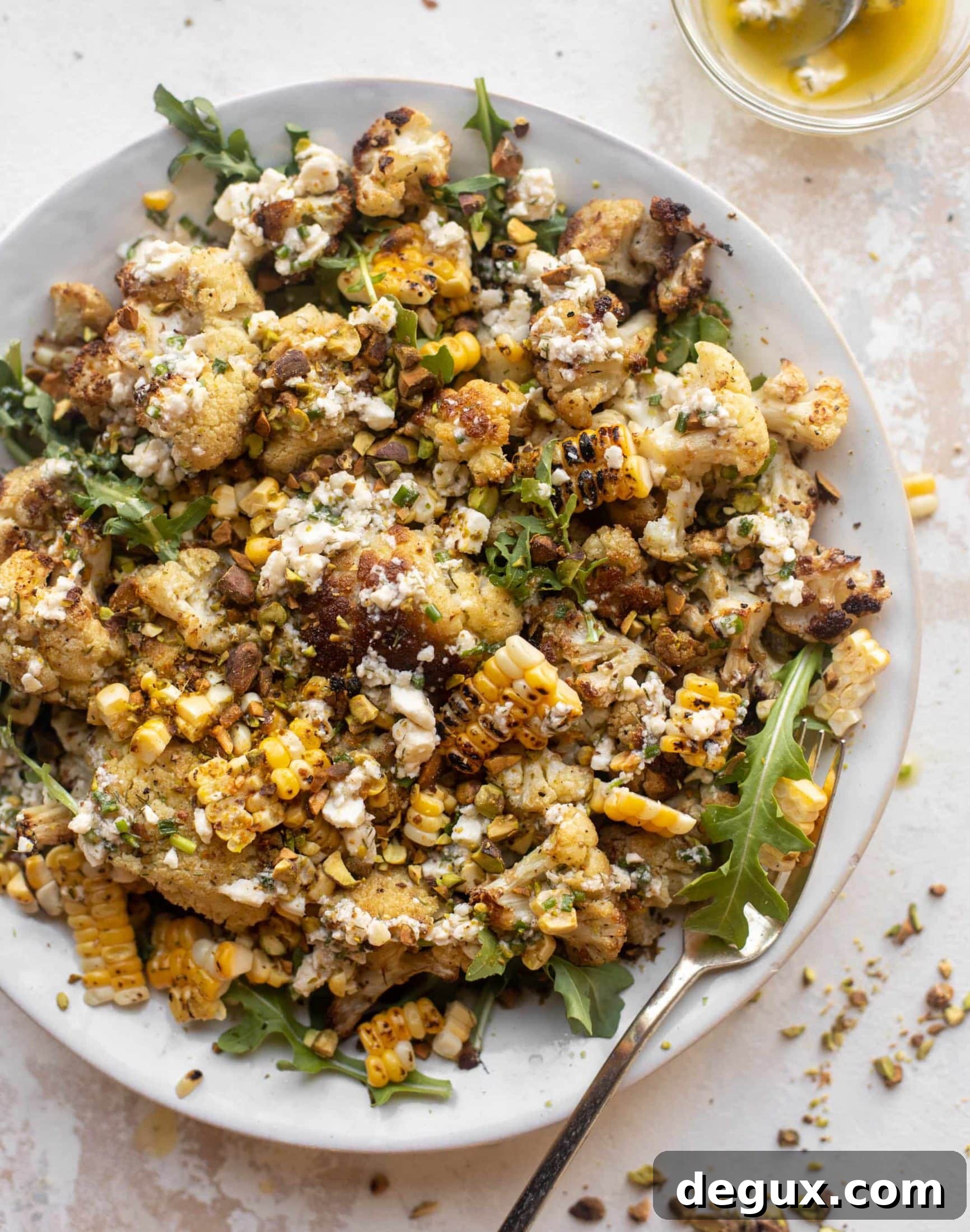 Charred cauliflower salad