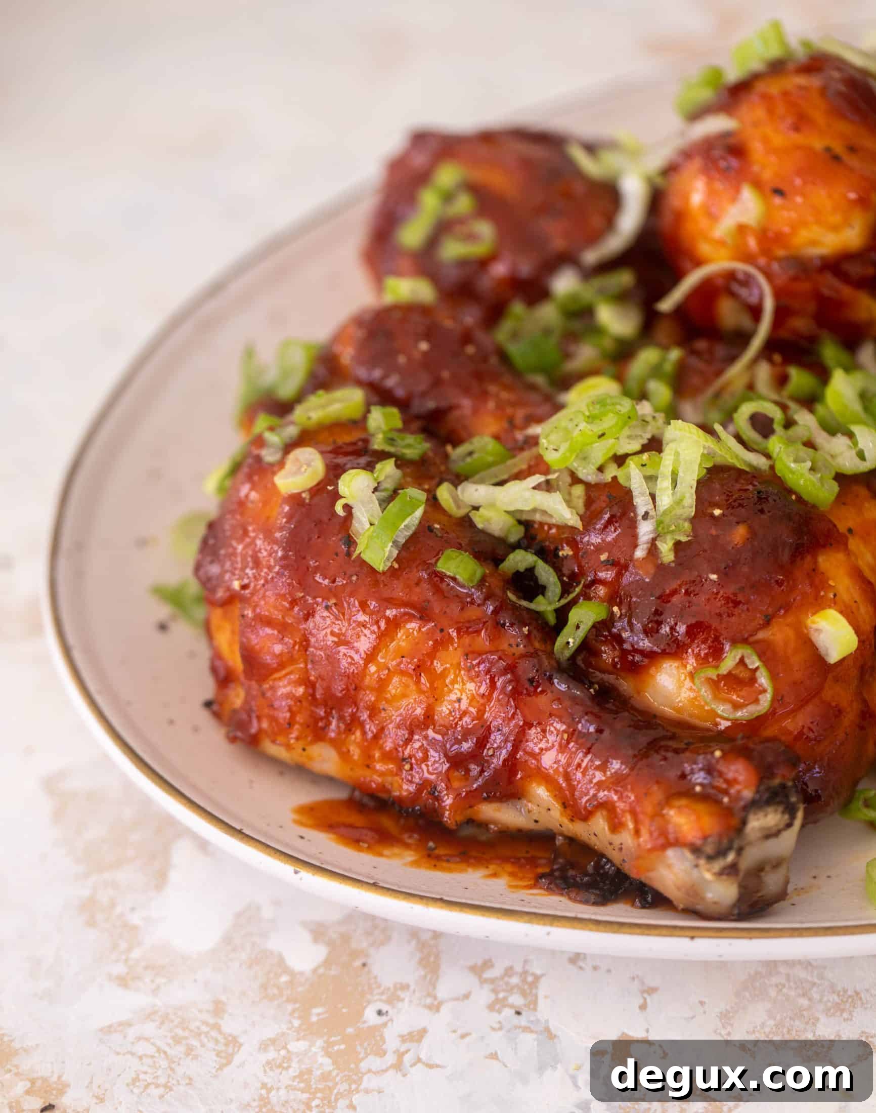 Oven-Baked BBQ Chicken Drumsticks with Sticky Glaze 9 baked BBQ chicken drumsticks