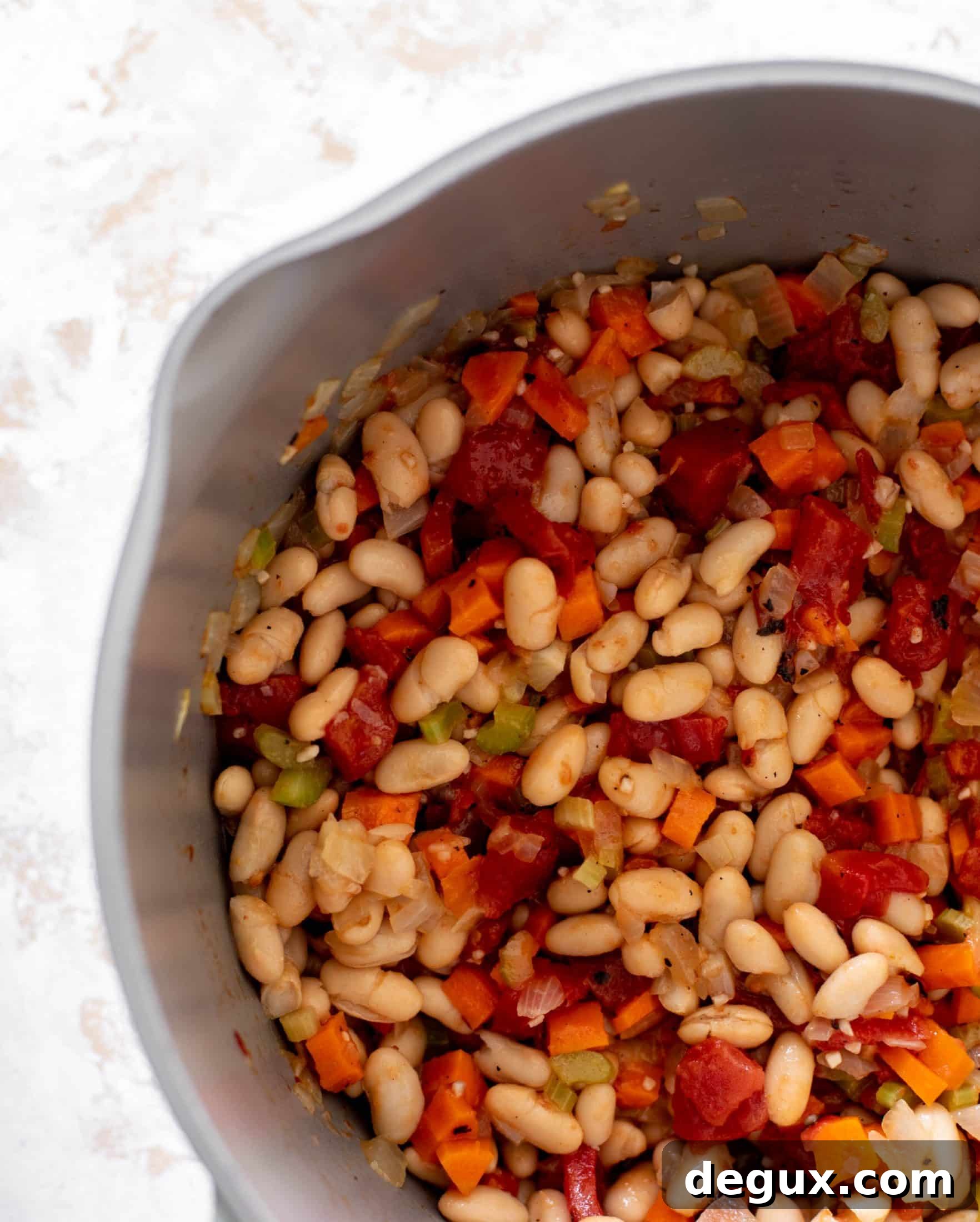 fire roasted quinoa white bean soup