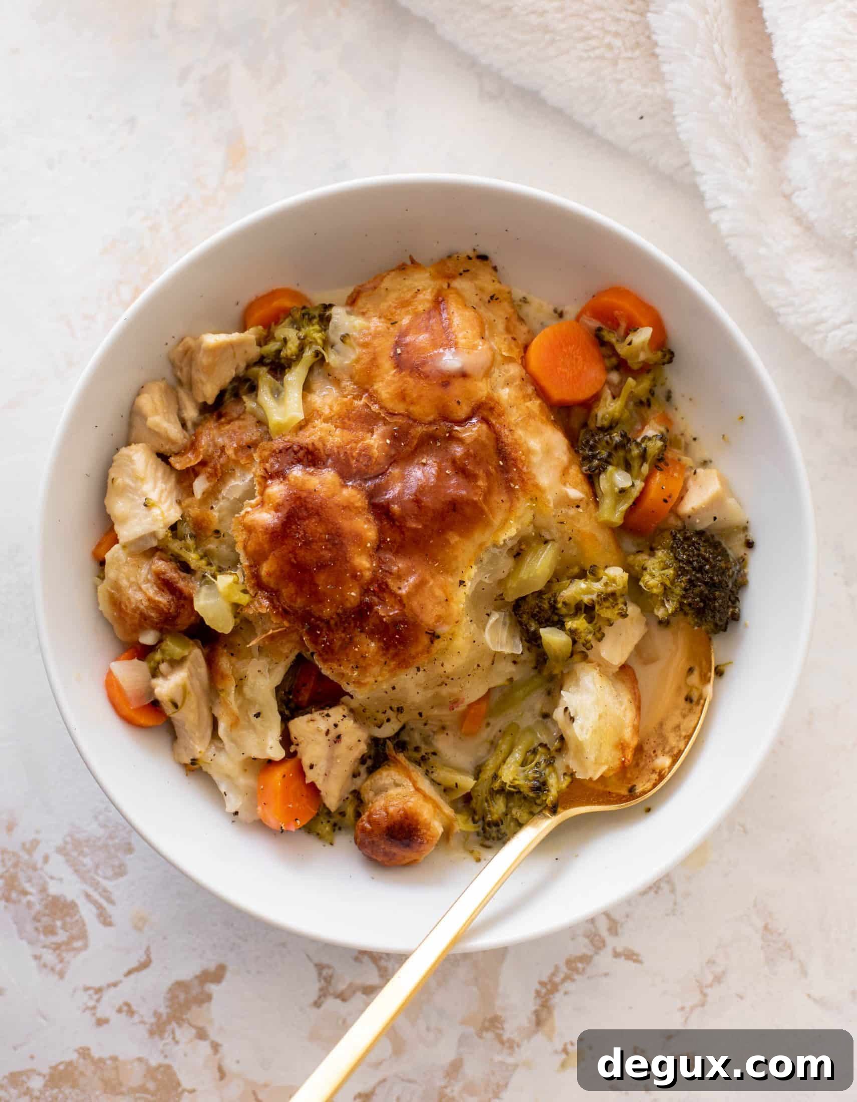 Broccoli Cheddar Chicken Pot Pie Recipe — Creamy Comfort Dish 2 broccoli cheddar chicken pot pie