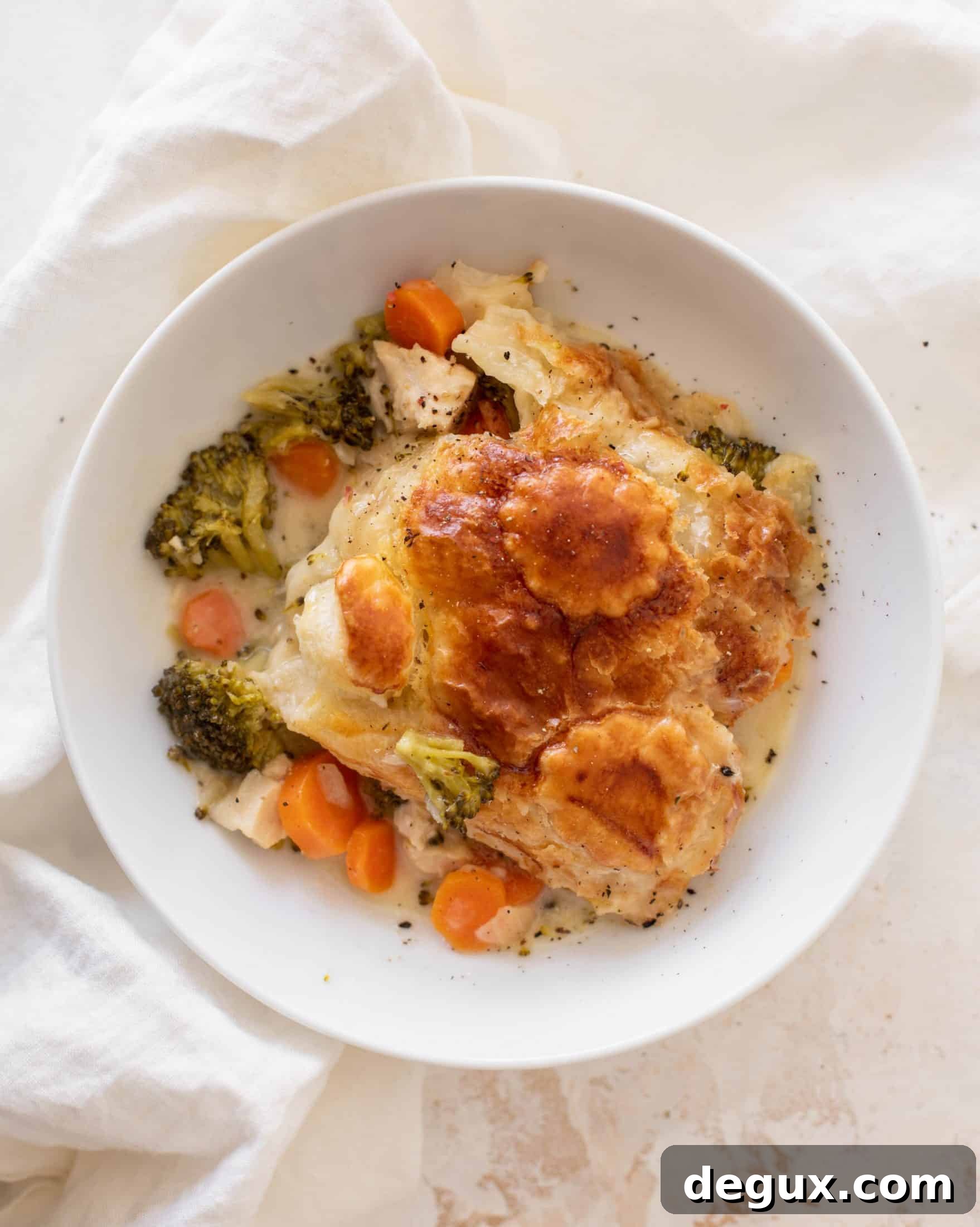 Broccoli Cheddar Chicken Pot Pie Recipe — Creamy Comfort Dish 9 broccoli cheddar chicken pot pie