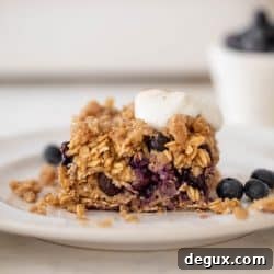 Blueberry Muffin Baked Oatmeal