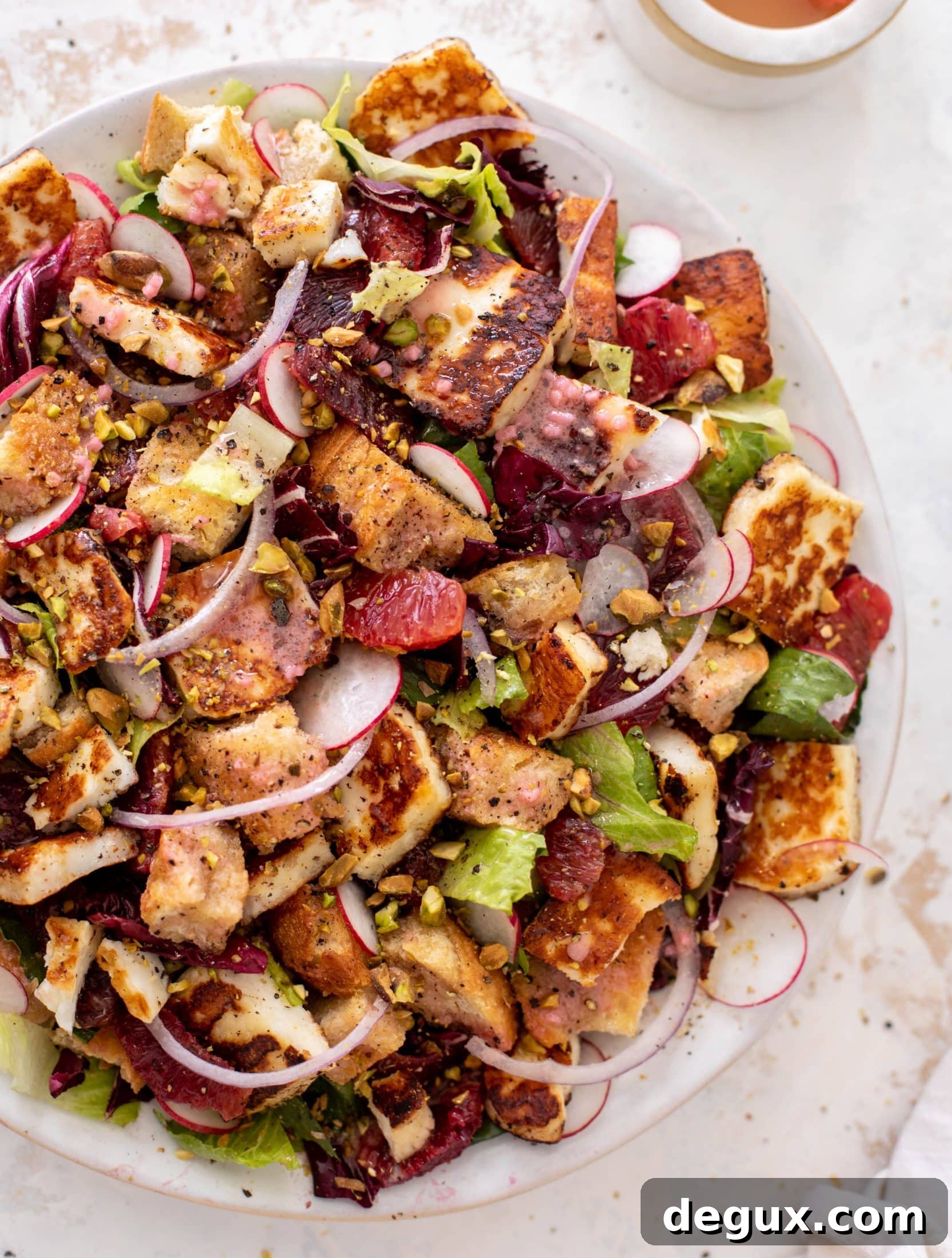 Halloumi and Blood Orange Panzanella Salad Recipe 4 blood orange panzanella