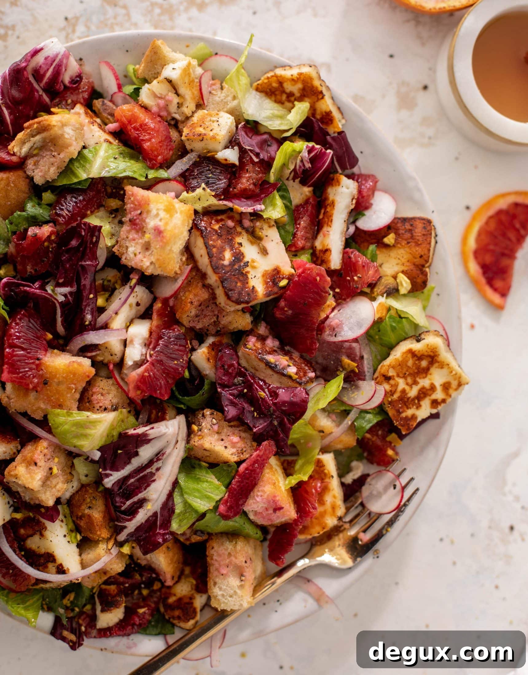 Halloumi and Blood Orange Panzanella Salad Recipe 10 blood orange panzanella