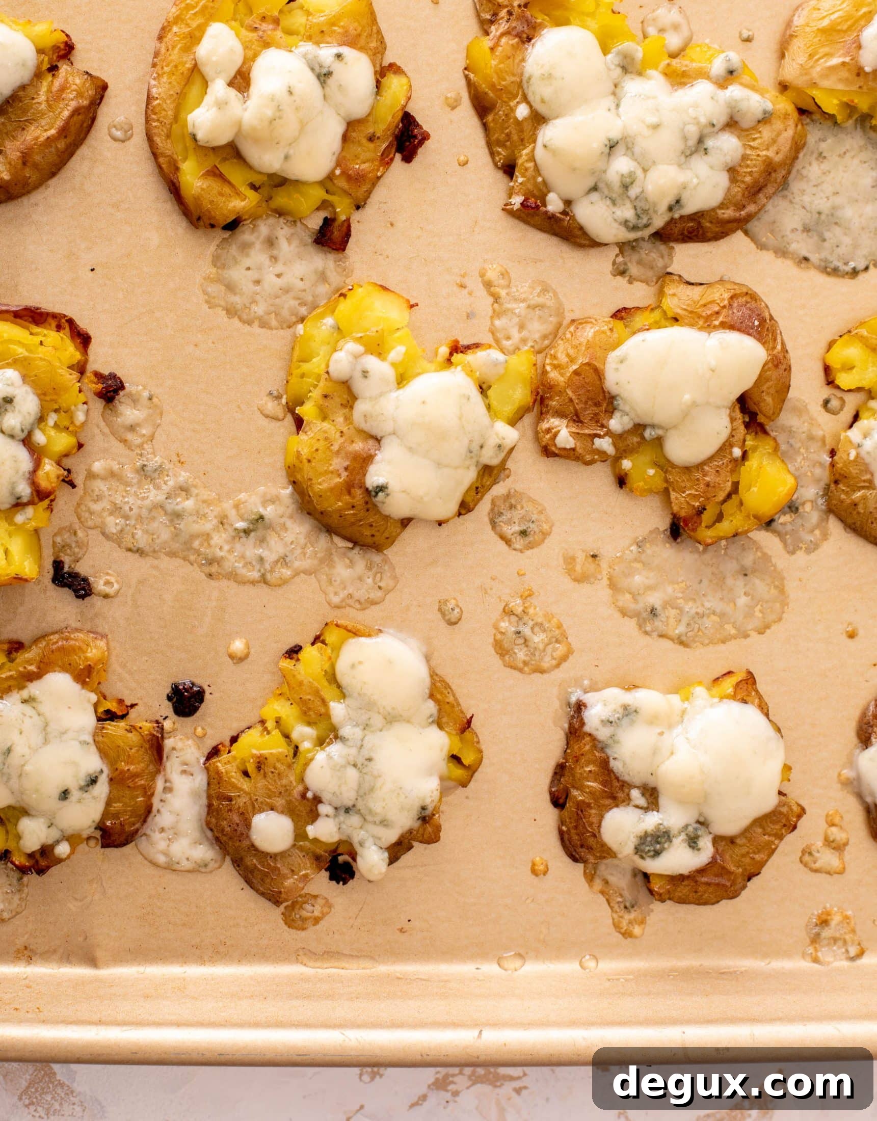 Crispy Buffalo Chicken Smashed Potatoes Recipe 4 crispy buffalo wing smashed potatoes