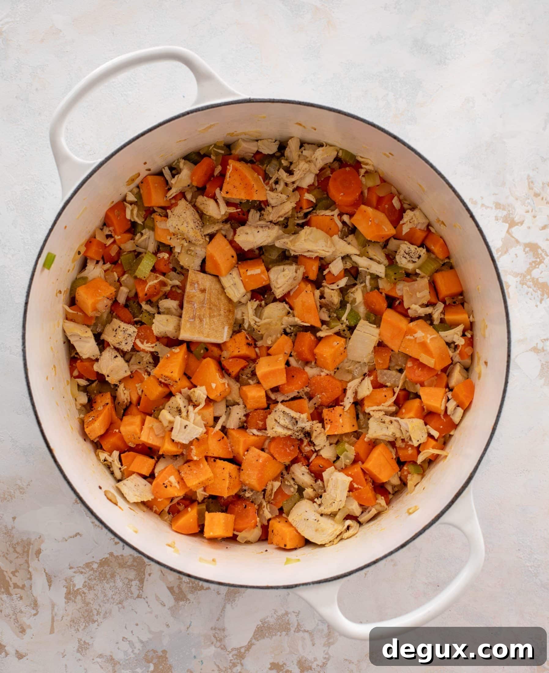 sweet potato chicken noodle soup