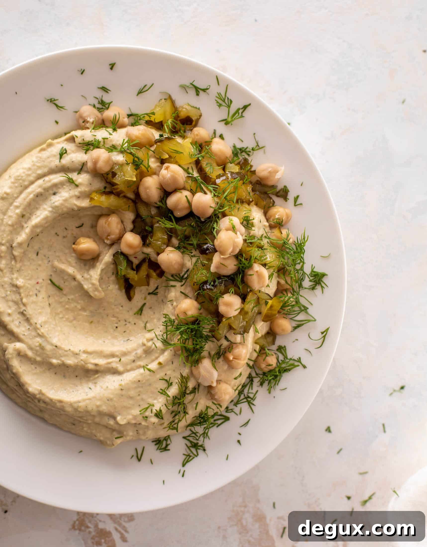 Hummus with Pickle Flavor for Pickle Lovers 6 dill pickle hummus