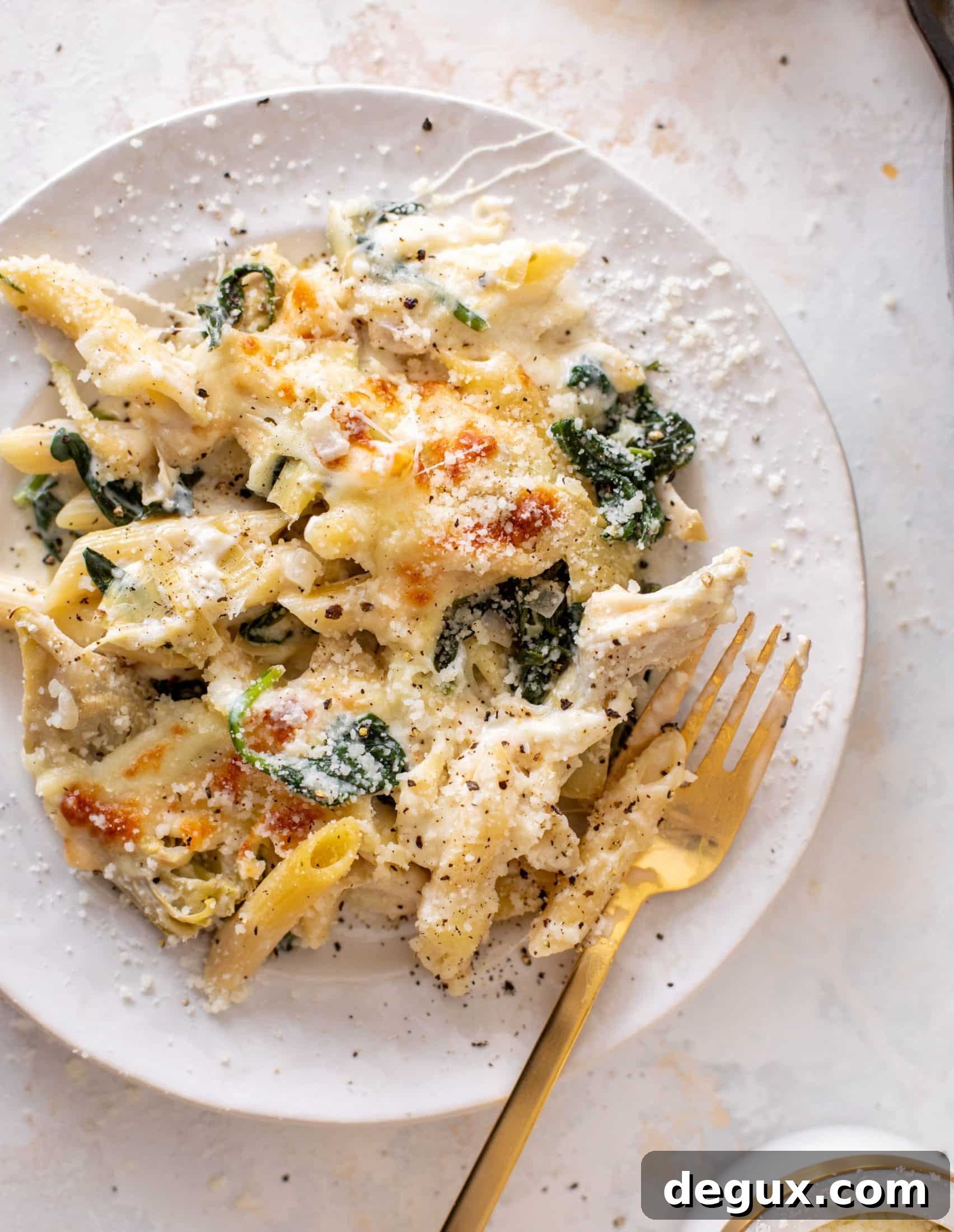 Creamy Spinach and Artichoke Pasta Skillet Recipe 2 spinach artichoke pasta skillet