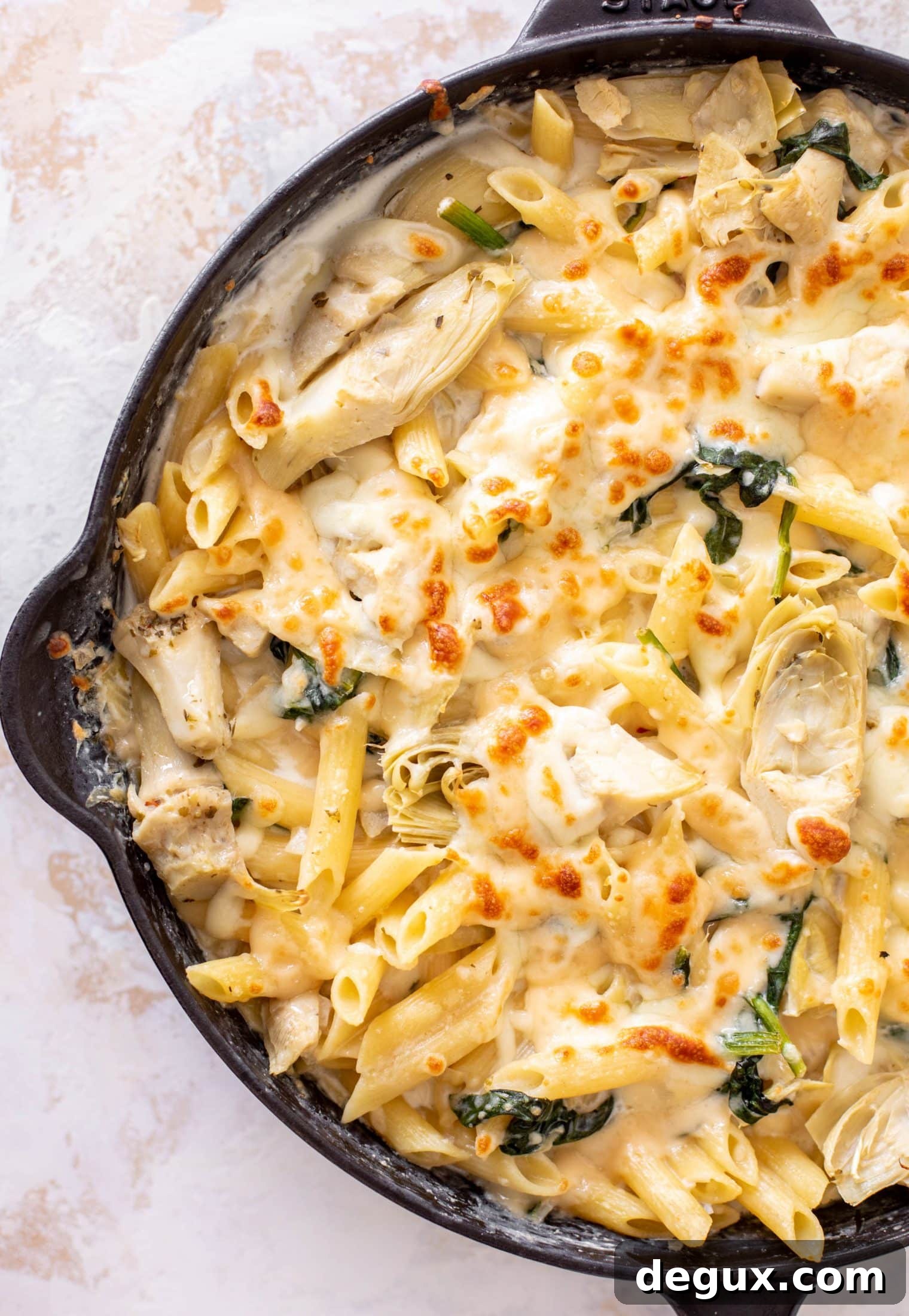 Creamy Spinach and Artichoke Pasta Skillet Recipe 7 spinach artichoke pasta skillet