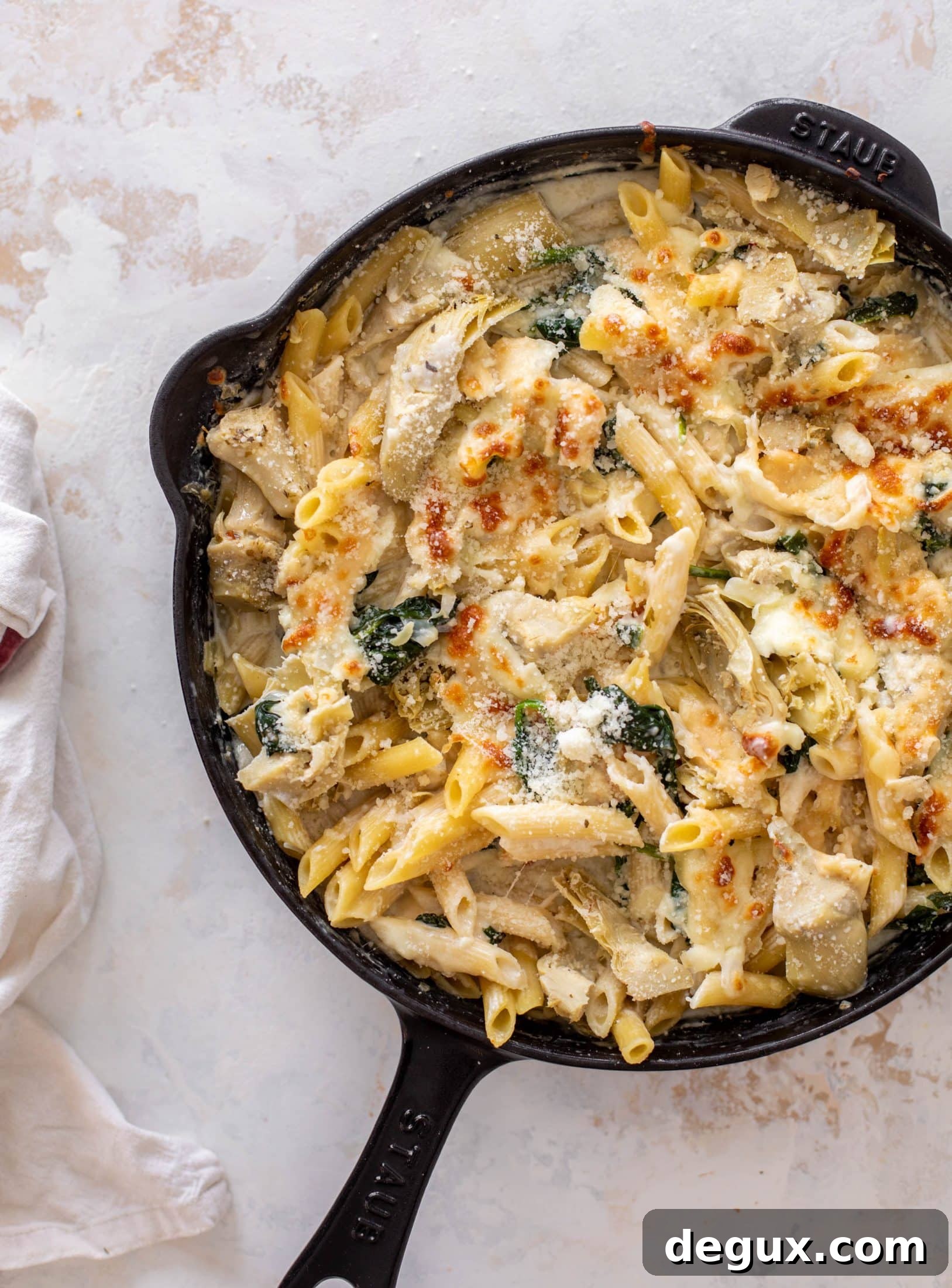 Creamy Spinach and Artichoke Pasta Skillet Recipe 8 spinach artichoke pasta skillet