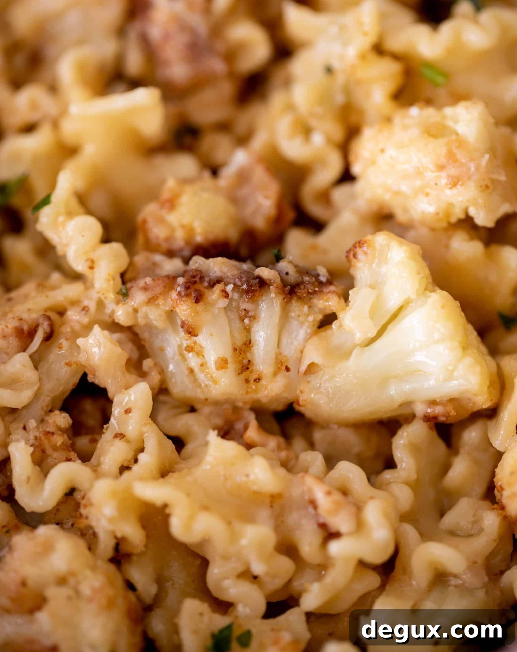 toasted cauliflower buttered noodles