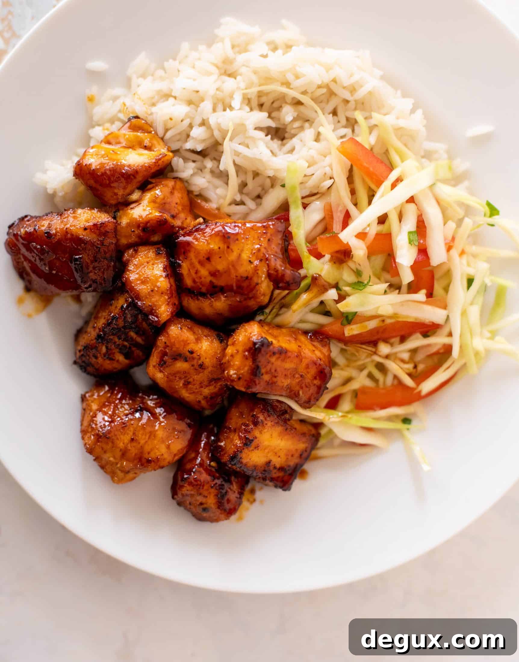 maple chipotle salmon bites