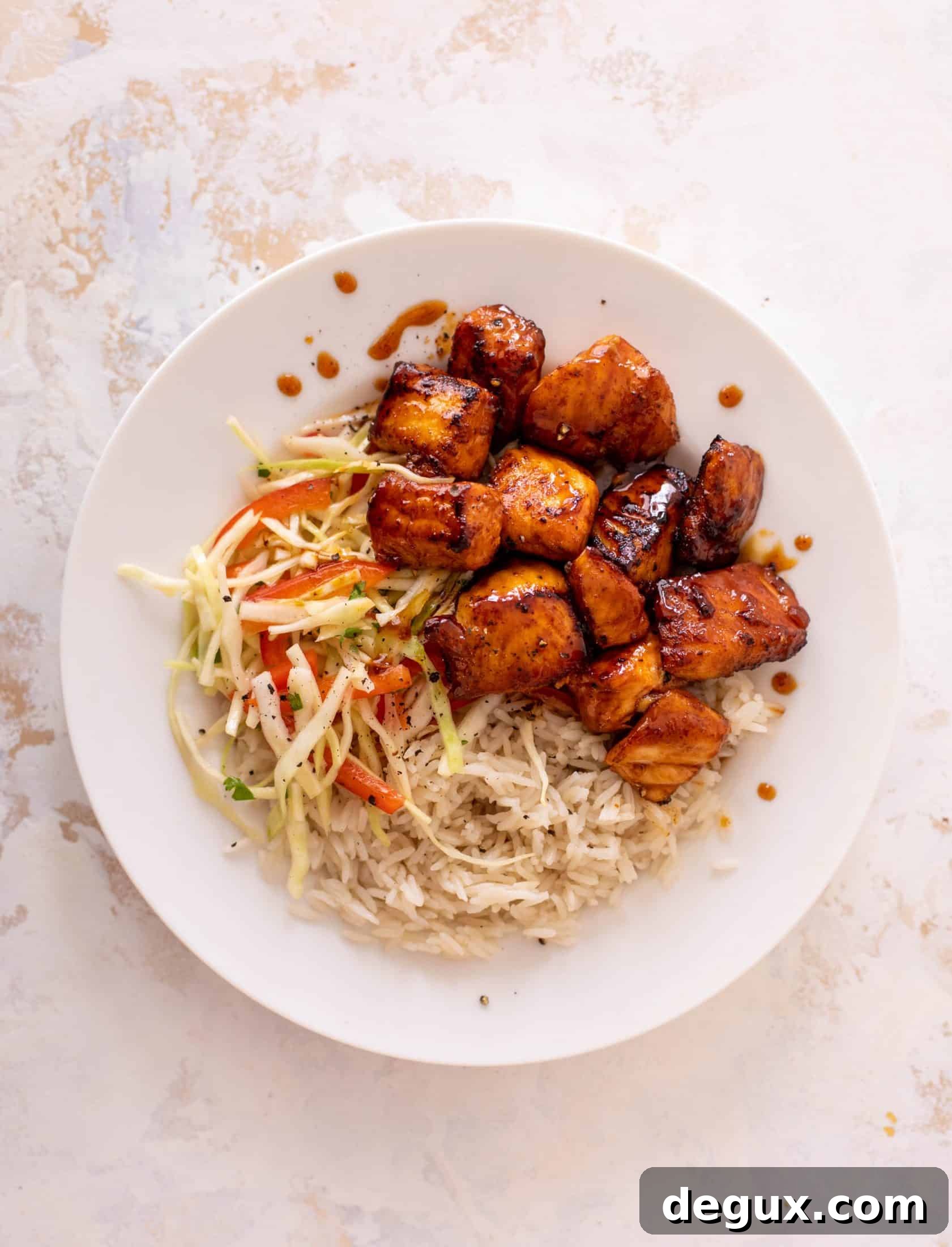 maple chipotle salmon bites