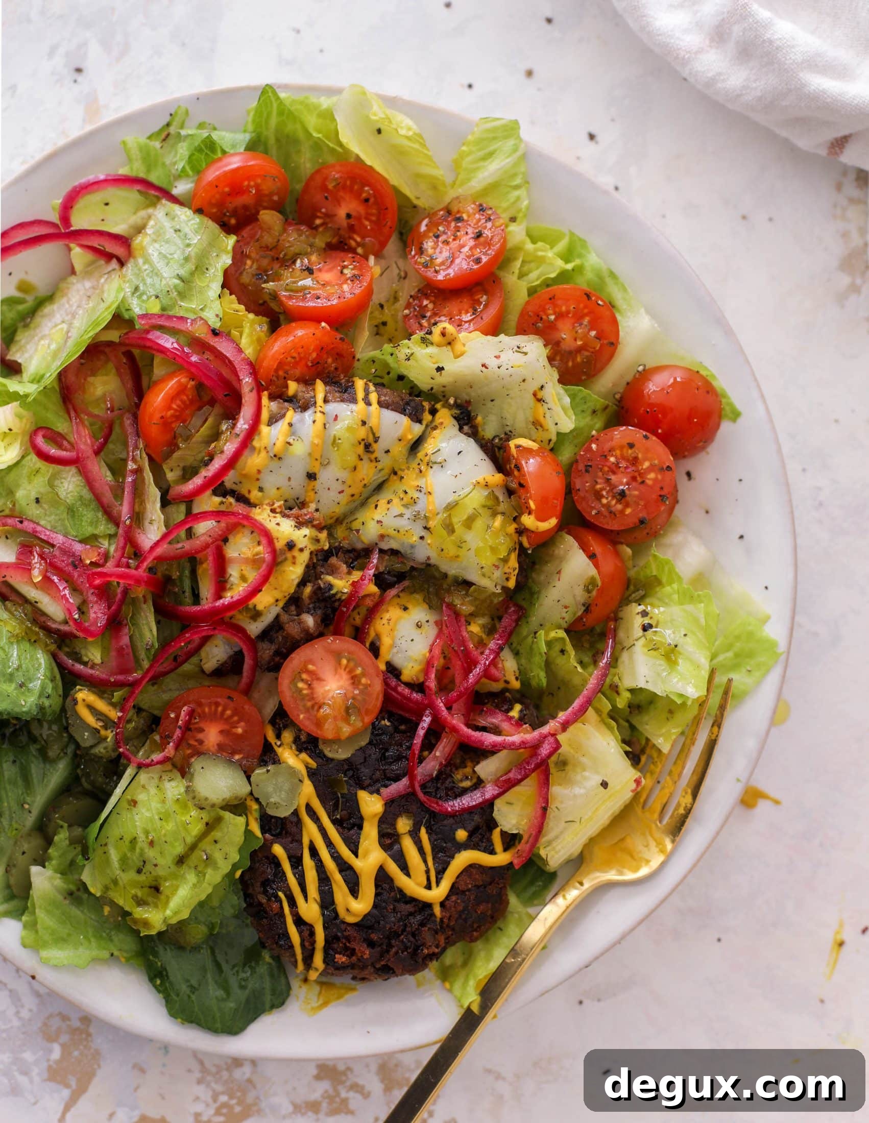 black bean burger bowls