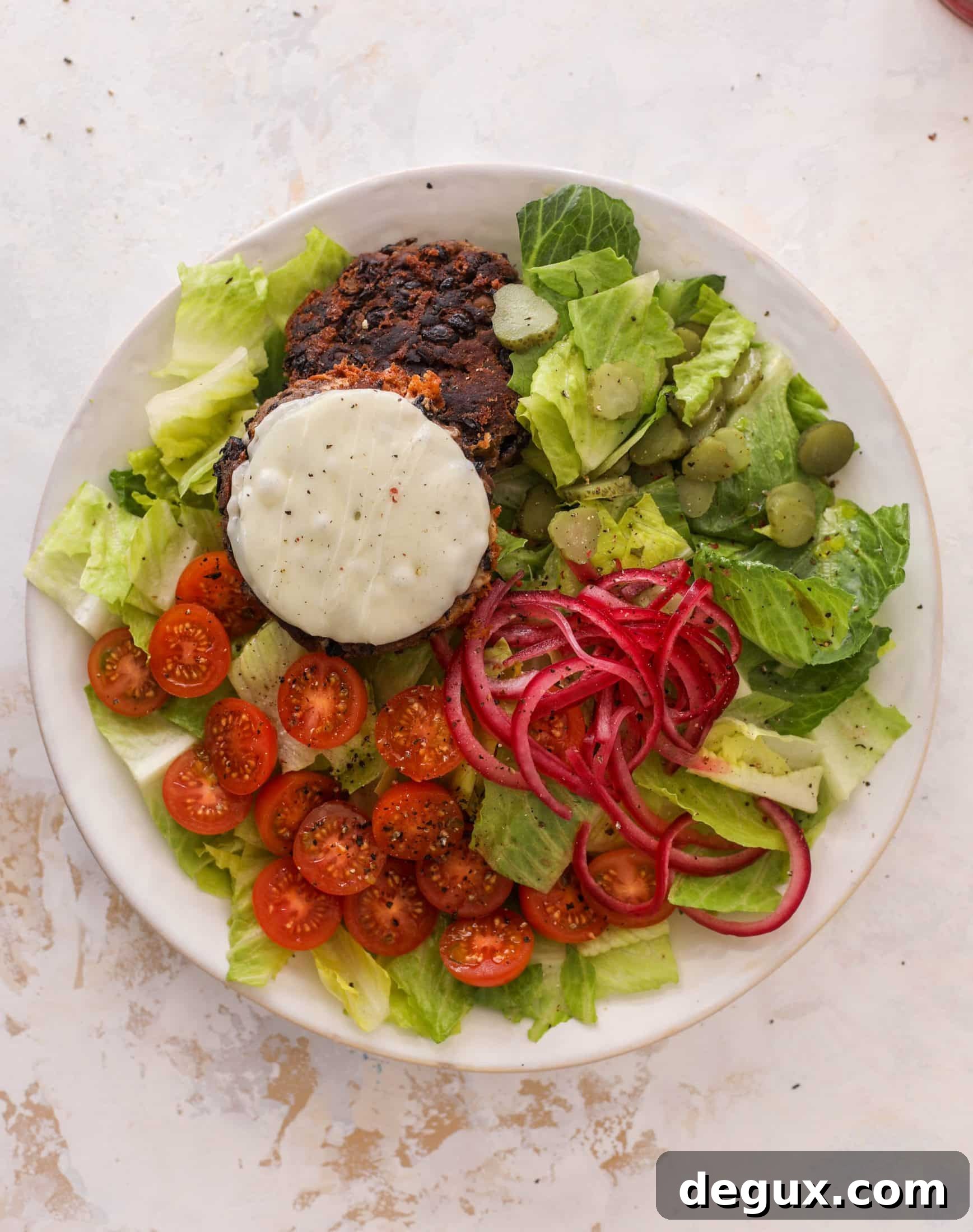 black bean burger bowls