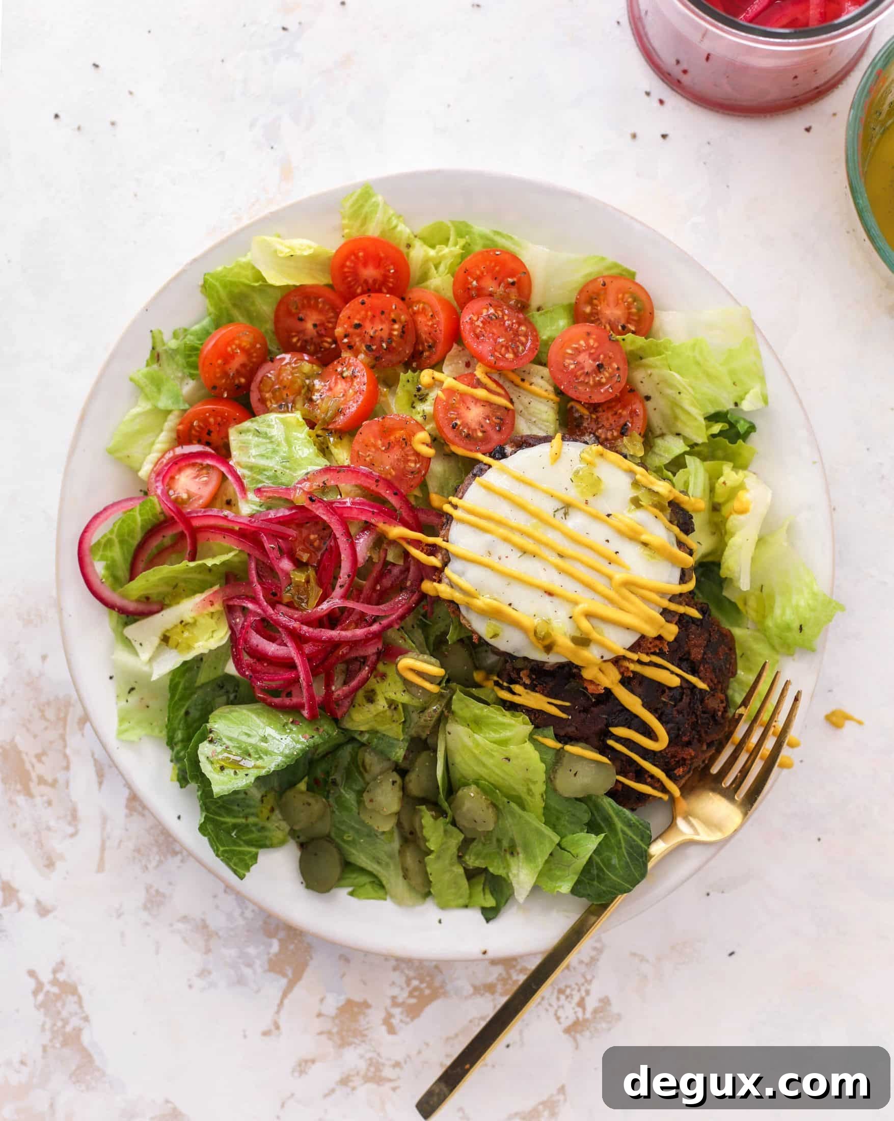 black bean burger bowls