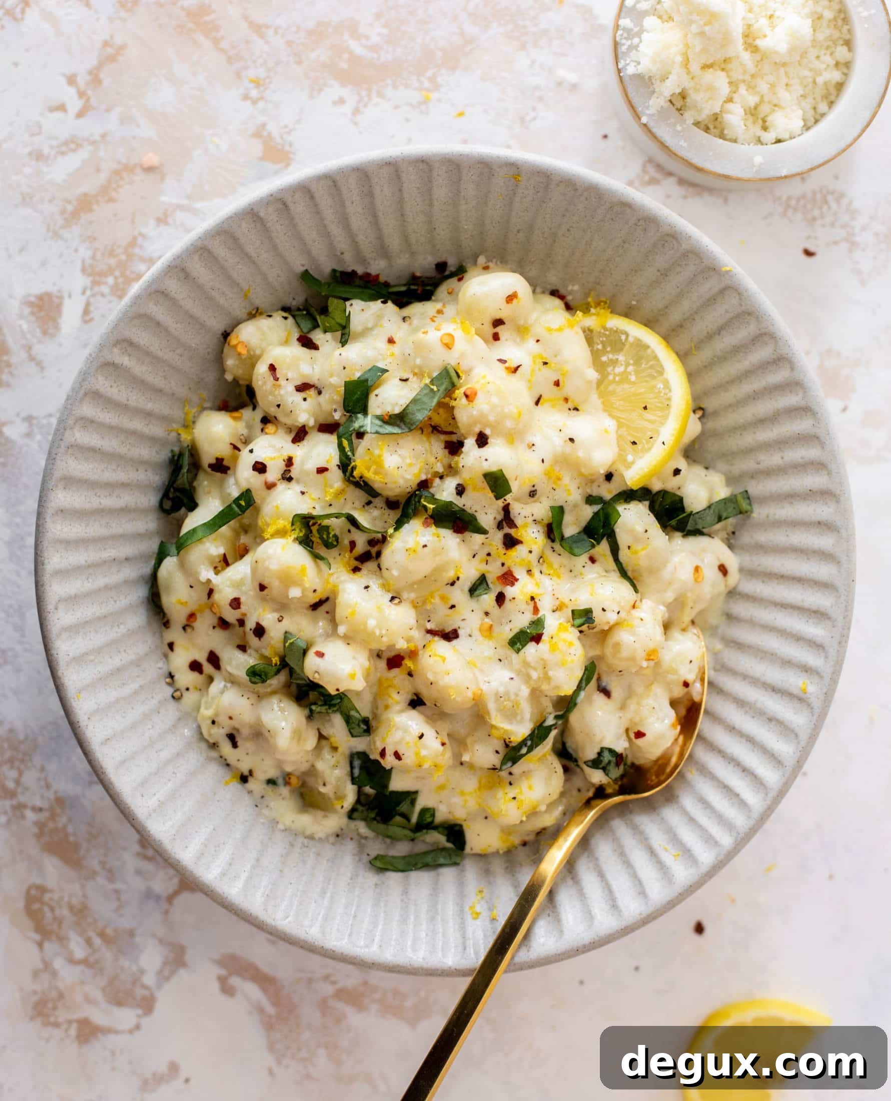 Creamy Lemon Gnocchi Made in One Pot 2 creamy lemon gnocchi