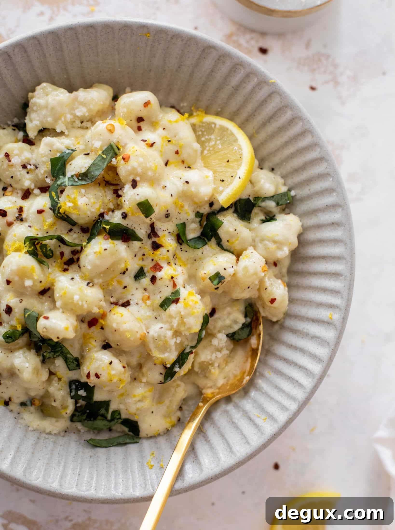 Creamy Lemon Gnocchi Made in One Pot 8 creamy lemon gnocchi