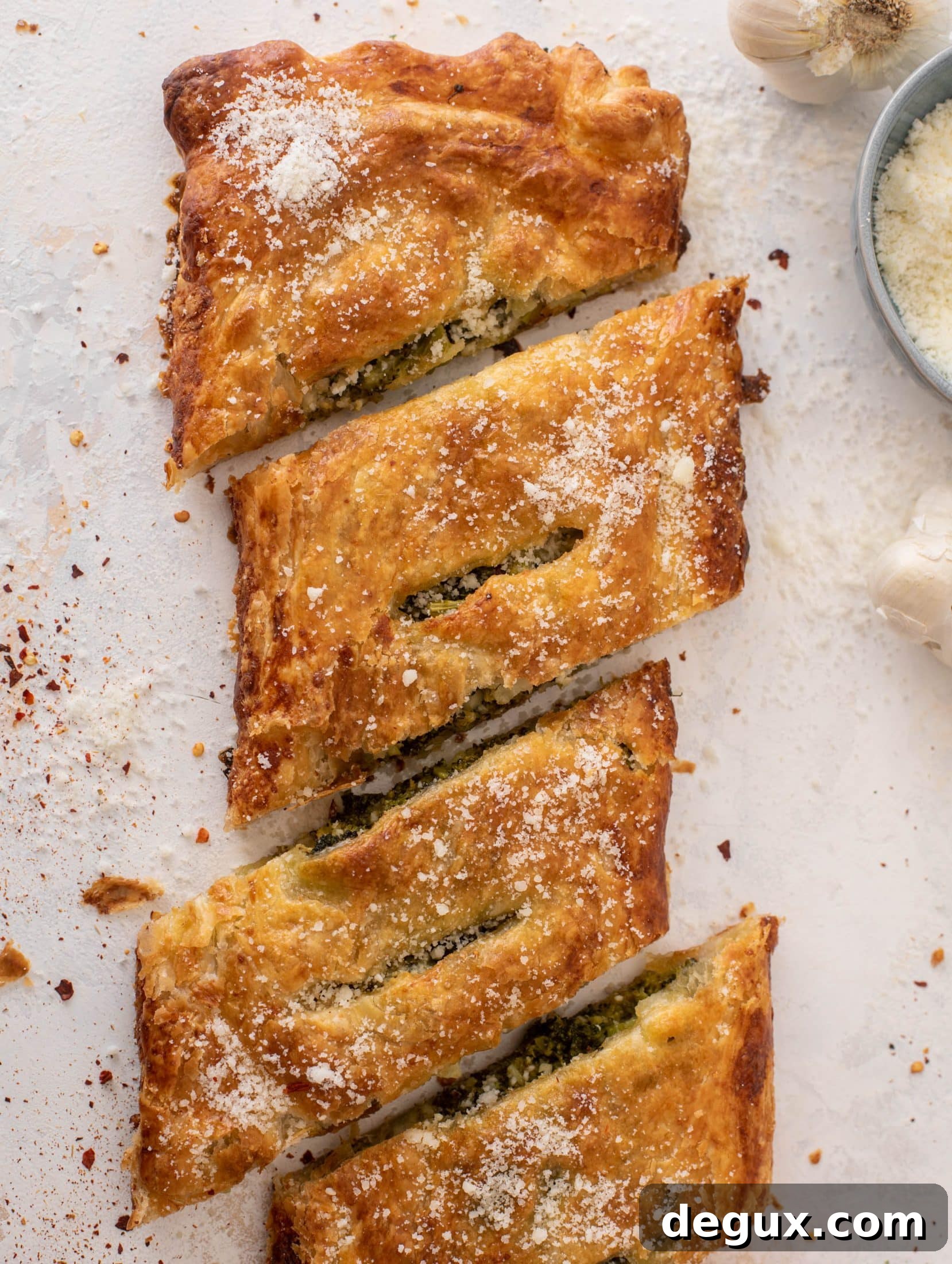 Parmesan-Stuffed Broccoli Rolls: Savory Vegan Appetizer Recipe 3 parmesan broccoli roll