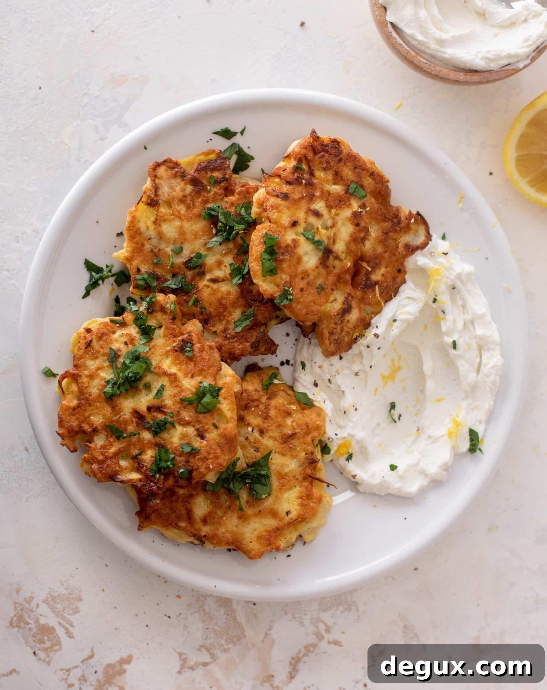 artichoke fritters with whipped goat cheese