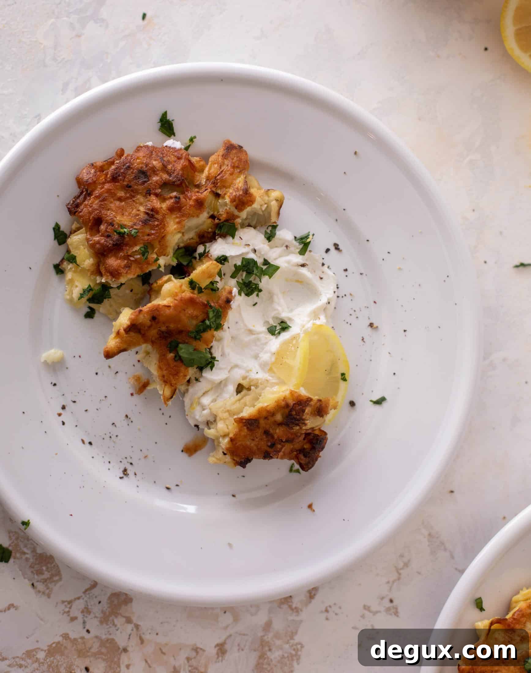 artichoke fritters with whipped goat cheese