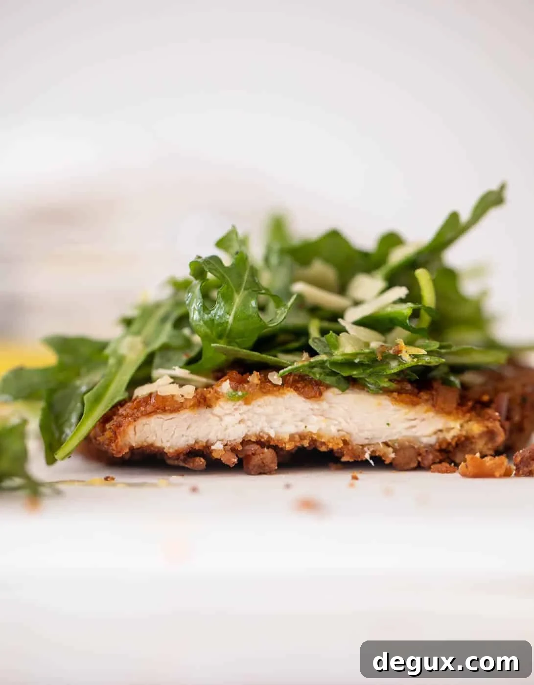 Pretzel-Crusted Chicken with Honey Mustard Arugula Salad 8 pretzel crusted chicken with honey mustard arugula
