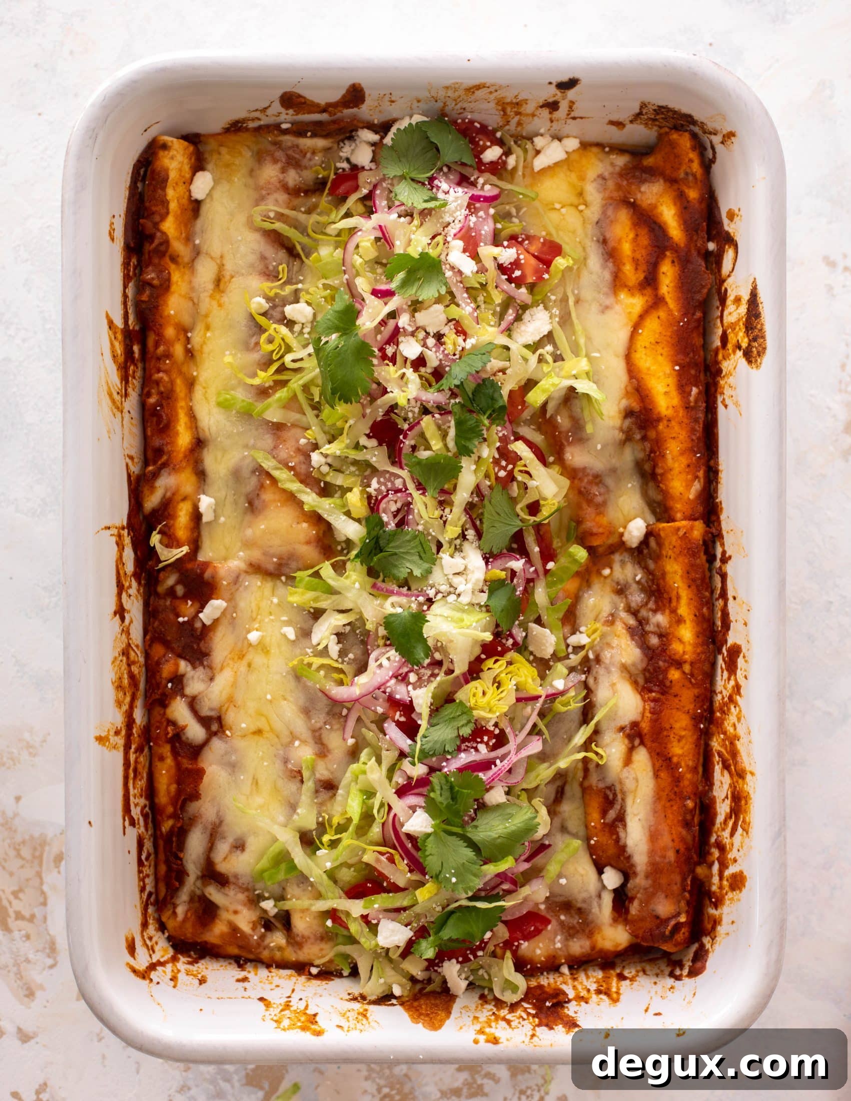chipotle cheddar cauliflower enchiladas