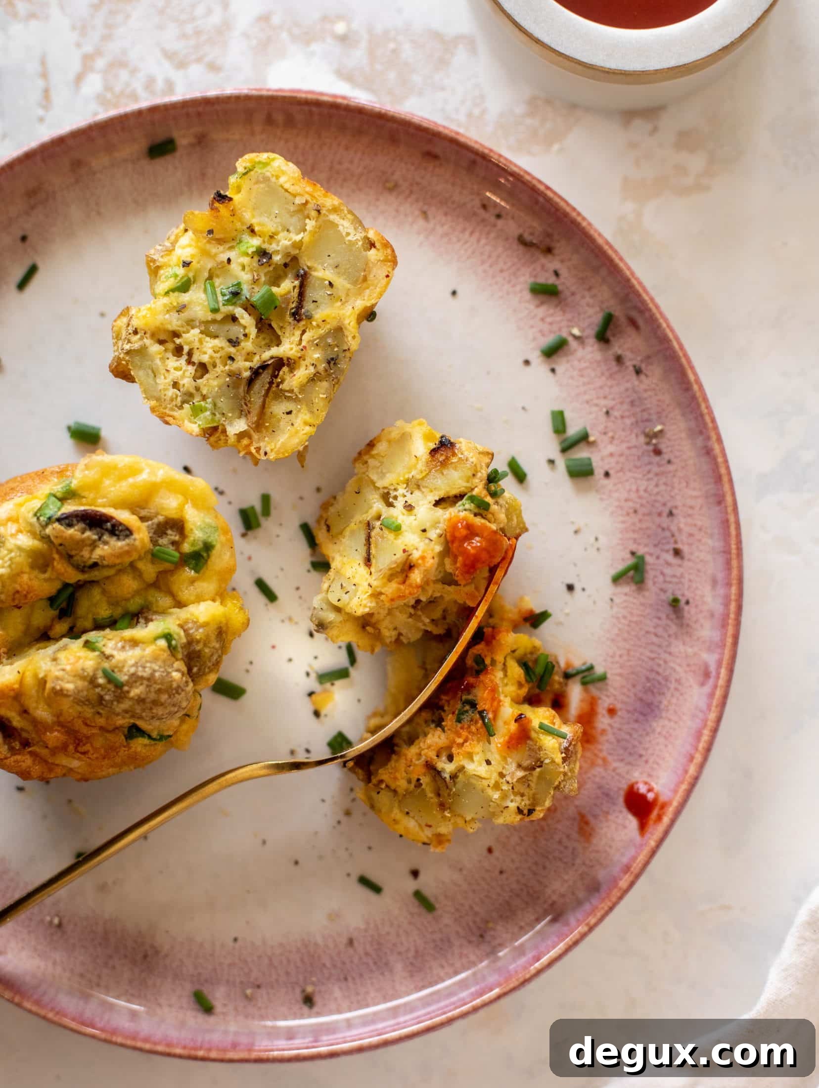 potato and egg souffle bites