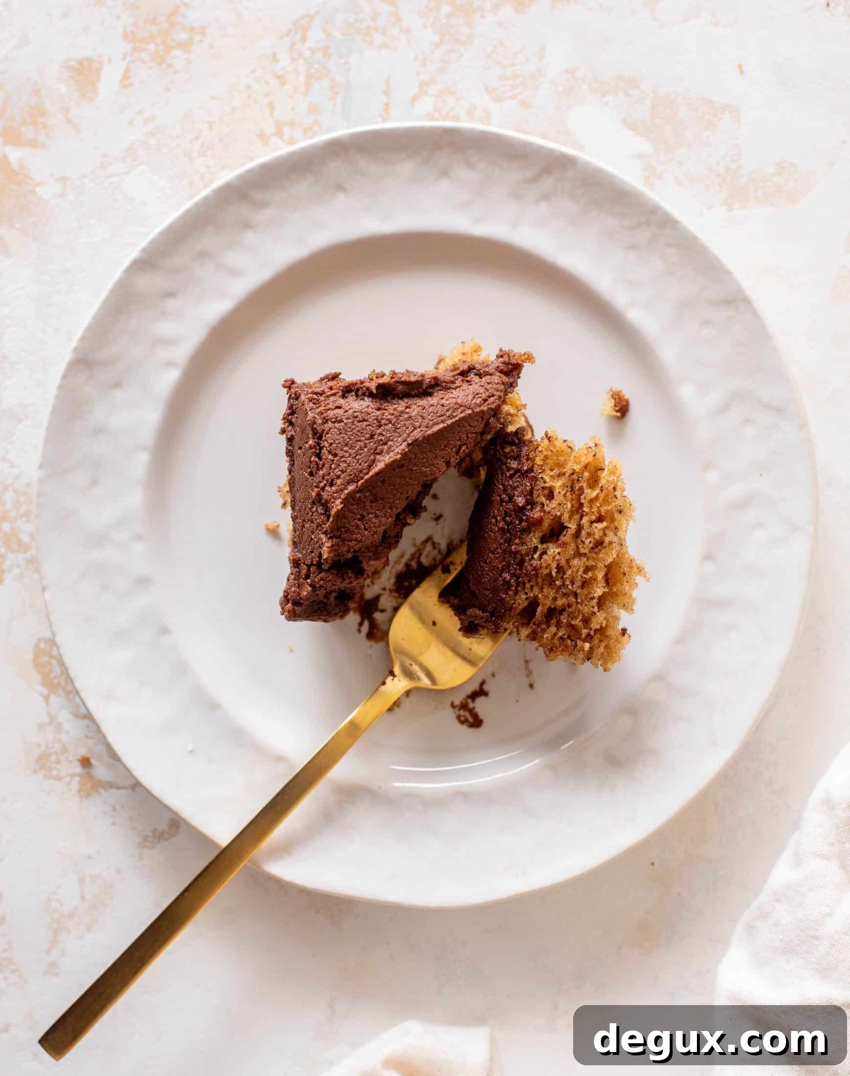 banana cake with chocolate peanut butter frosting