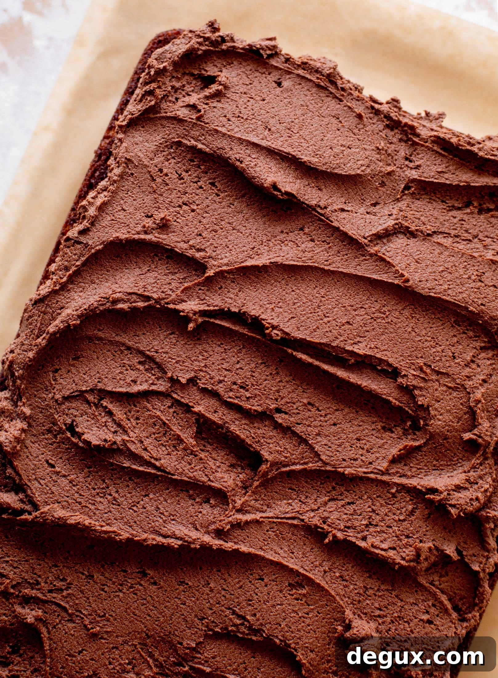 banana cake with chocolate peanut butter frosting