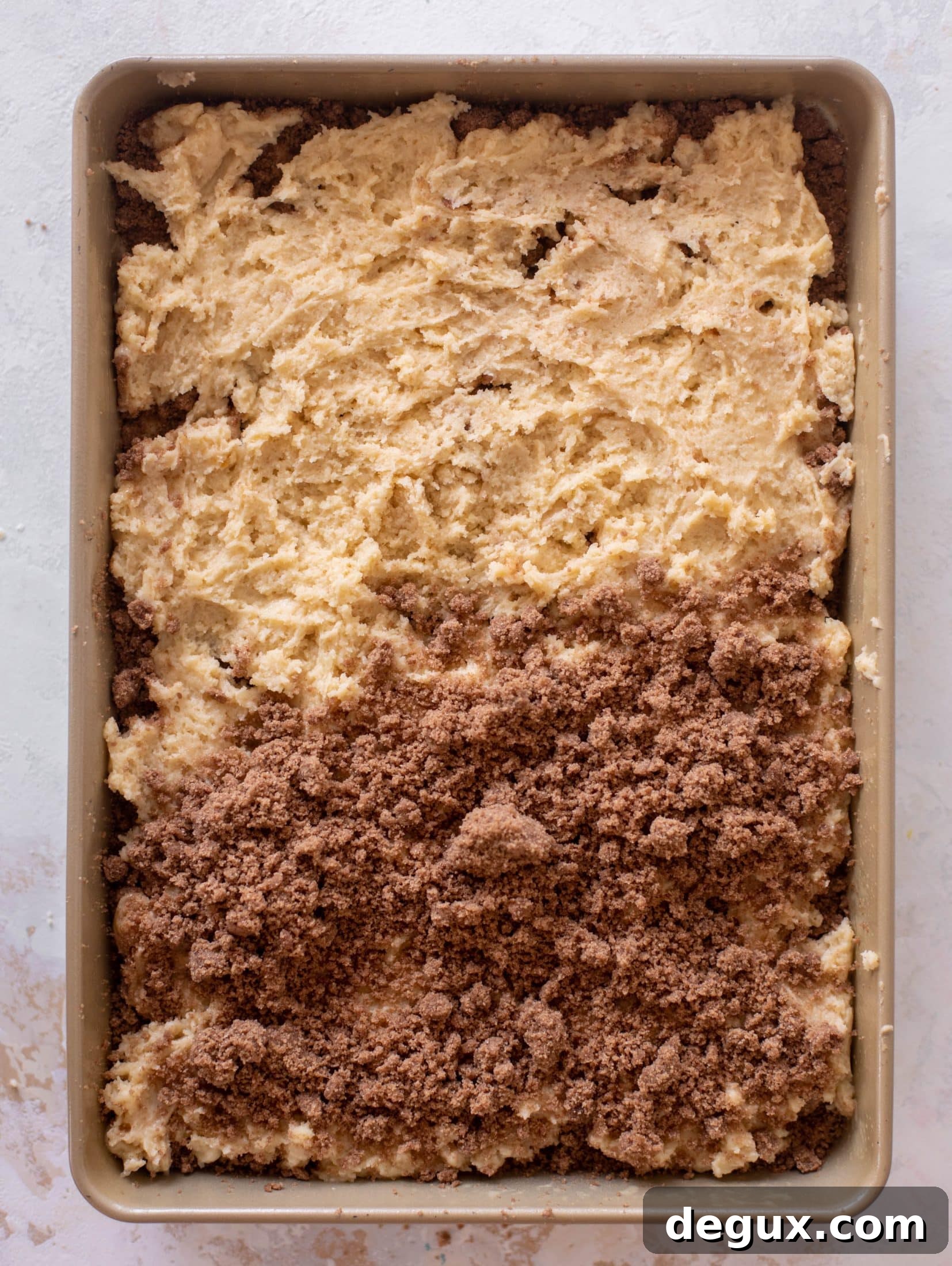 Greek Yogurt Sheet Pan Coffee Cake with Honey Glaze 3 greek yogurt coffee cake