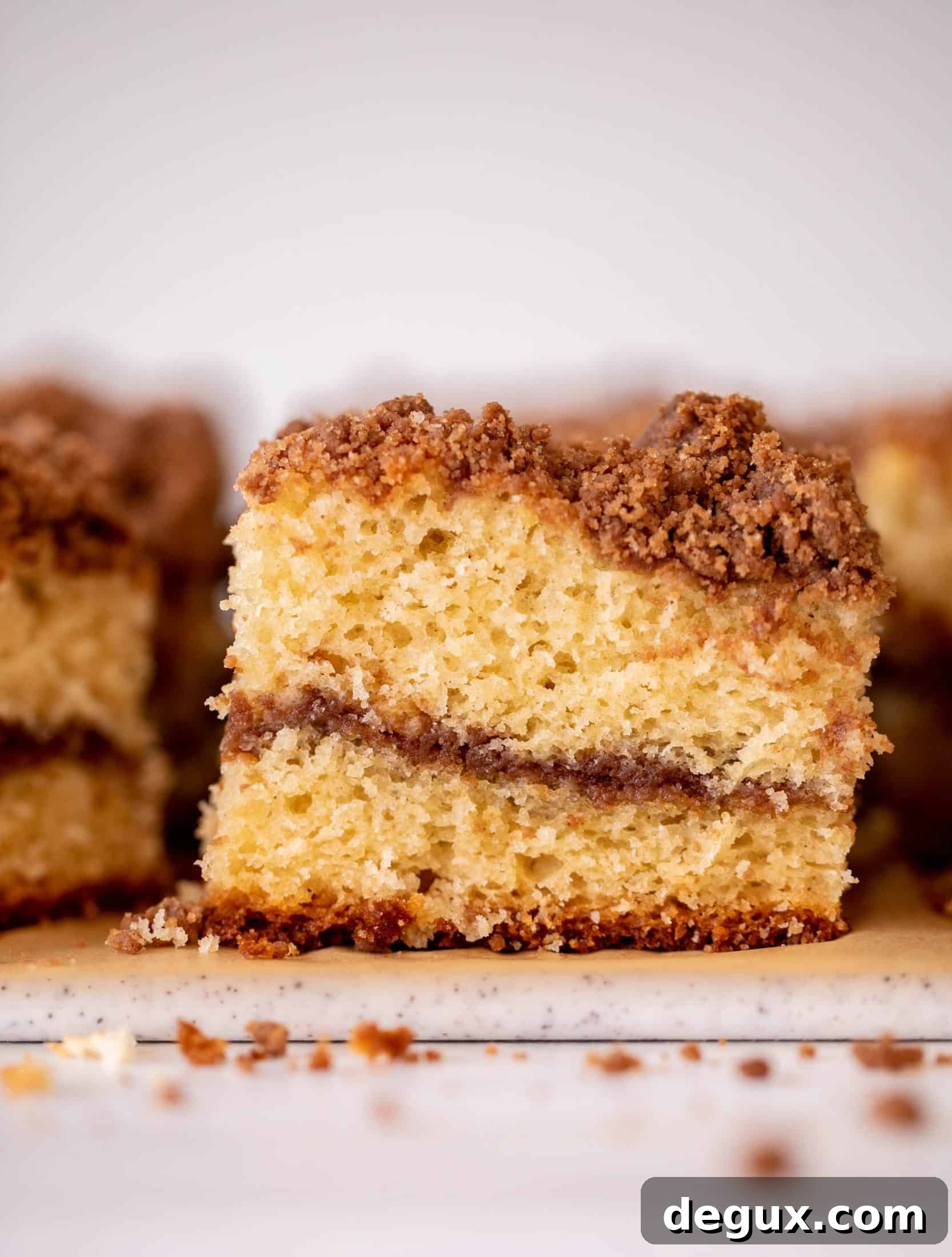 Greek Yogurt Sheet Pan Coffee Cake with Honey Glaze 5 greek yogurt coffee cake