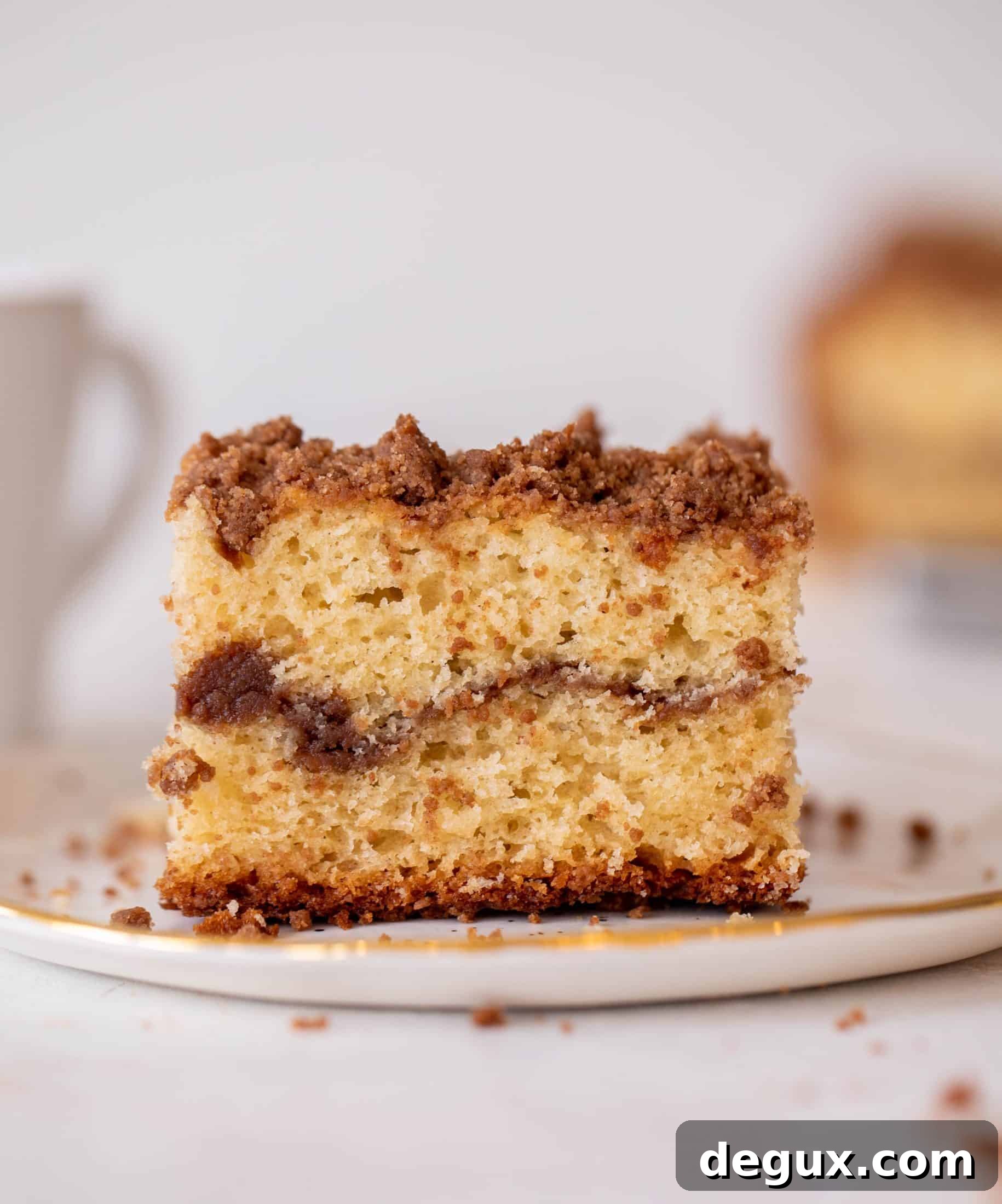 Greek Yogurt Sheet Pan Coffee Cake with Honey Glaze 6 greek yogurt coffee cake