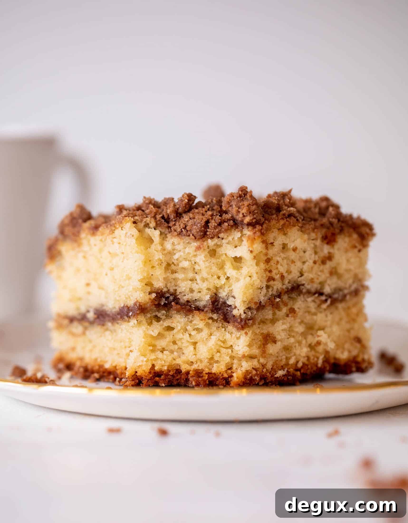 Greek Yogurt Sheet Pan Coffee Cake with Honey Glaze 7 greek yogurt coffee cake