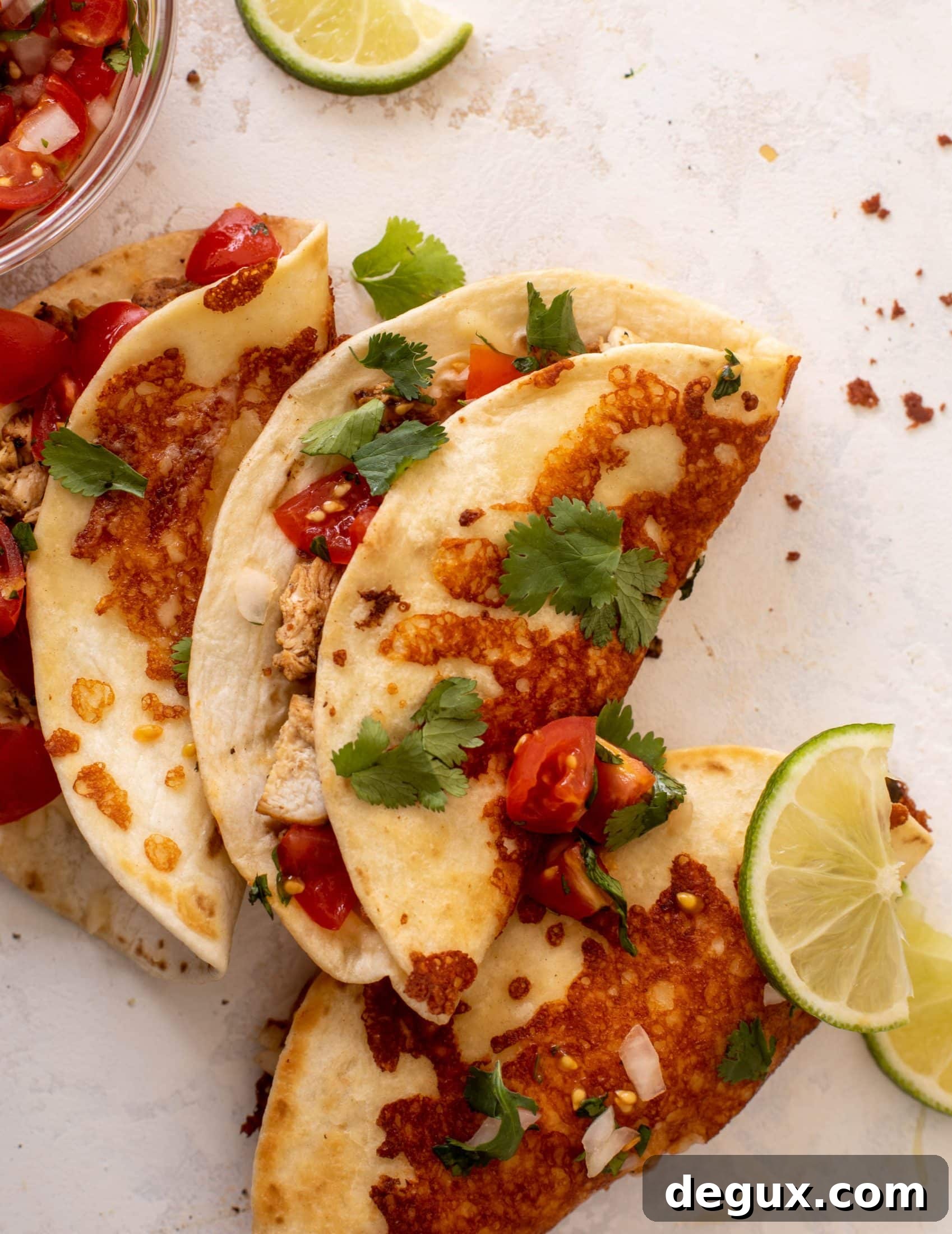 Crispy Cheddar Chicken Tacos with Tangy Salsa 7 crispy cheesy chicken tacos