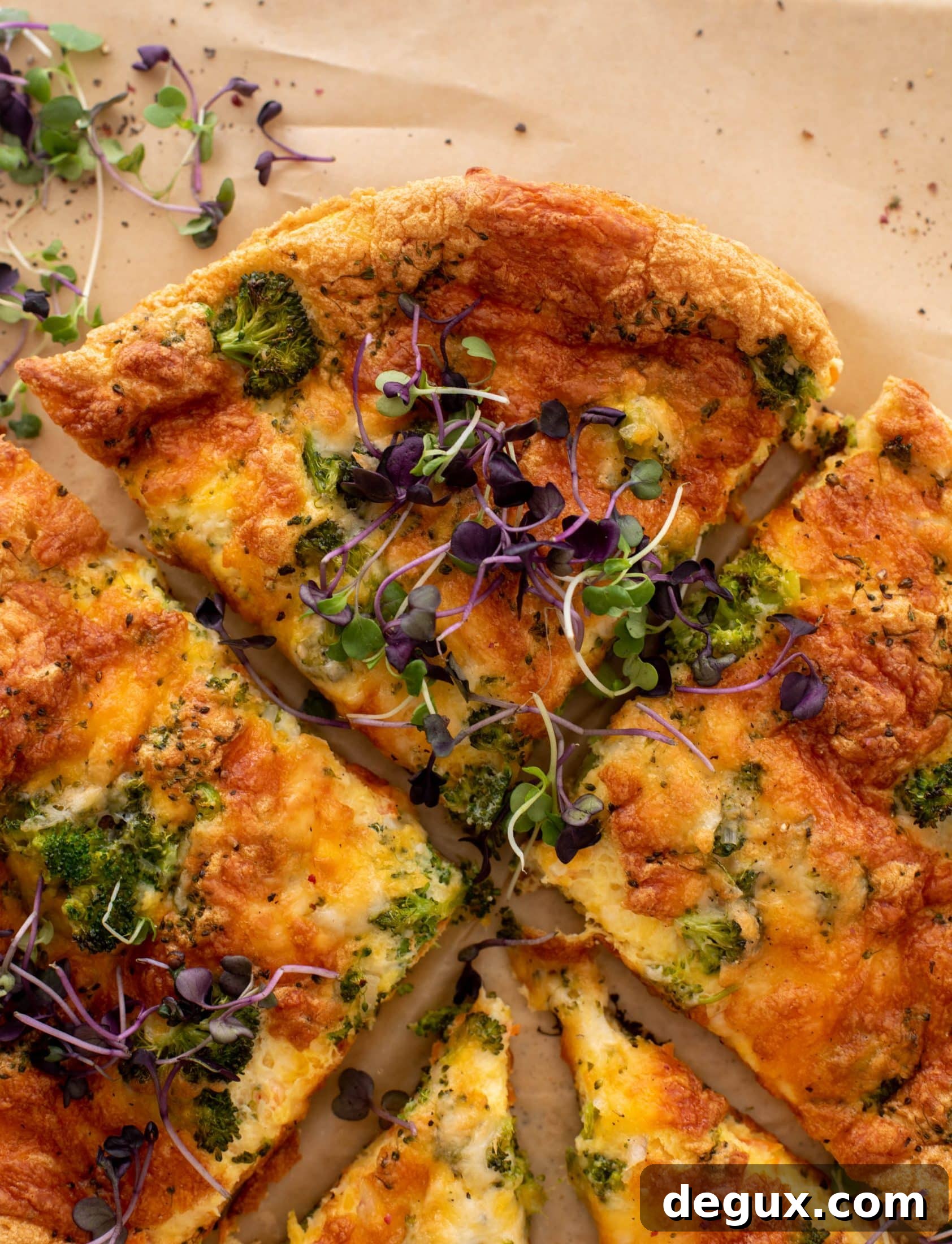 Broccoli and Cheddar Frittata Soufflé Recipe 8 broccoli cheddar frittata souffle