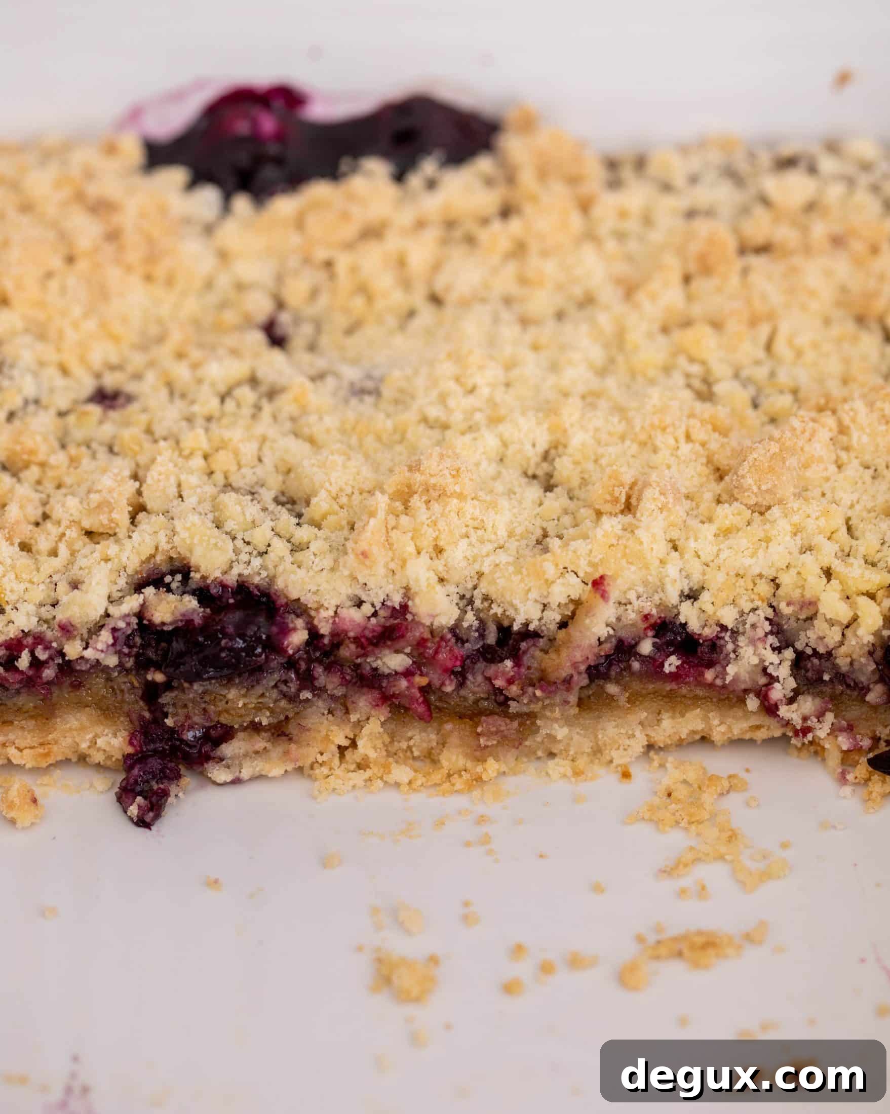 lemon blueberry cobbler bars
