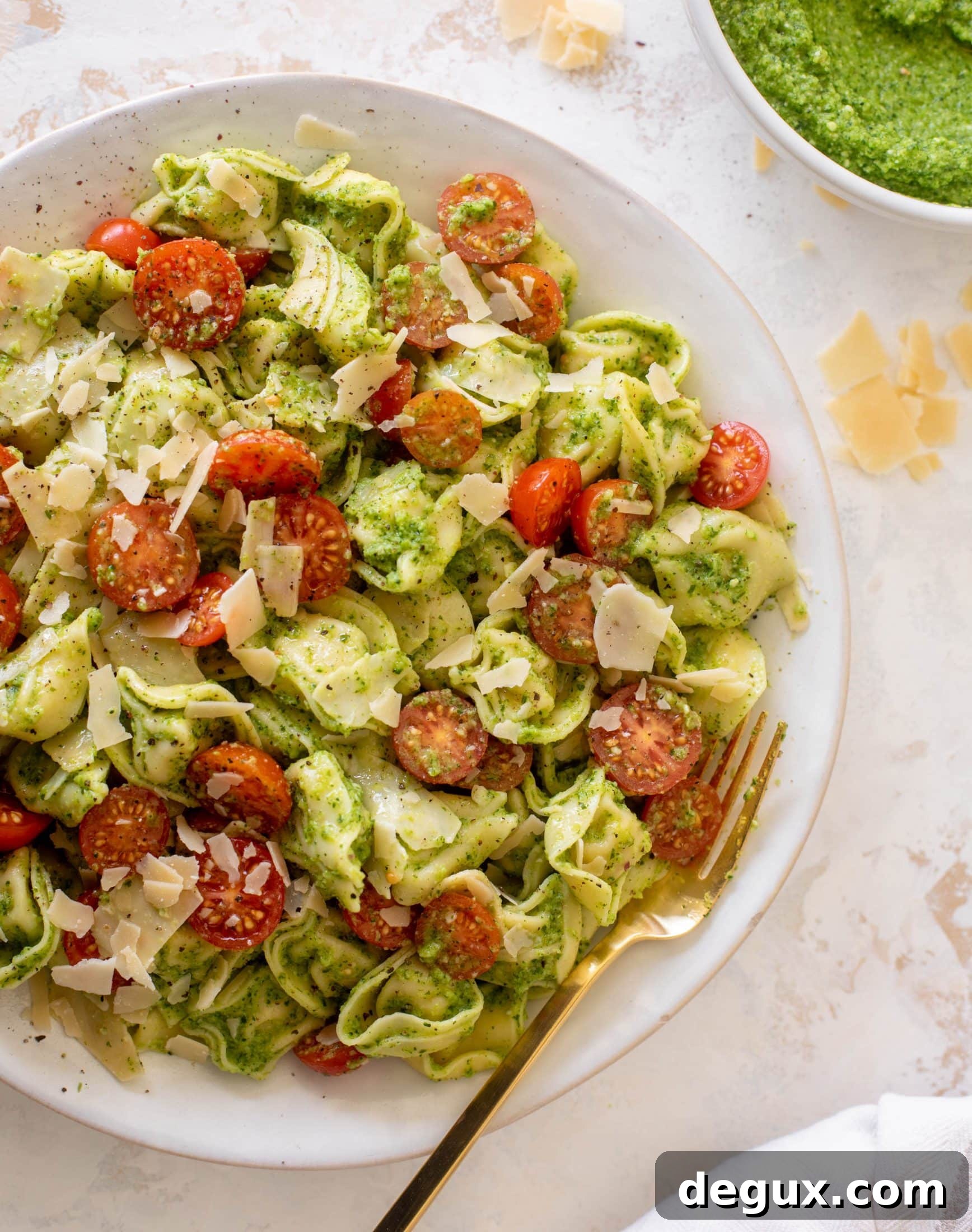Broccoli Pesto Tortellini Salad Recipe for Summer Meals 2 broccoli pesto tortellini salad