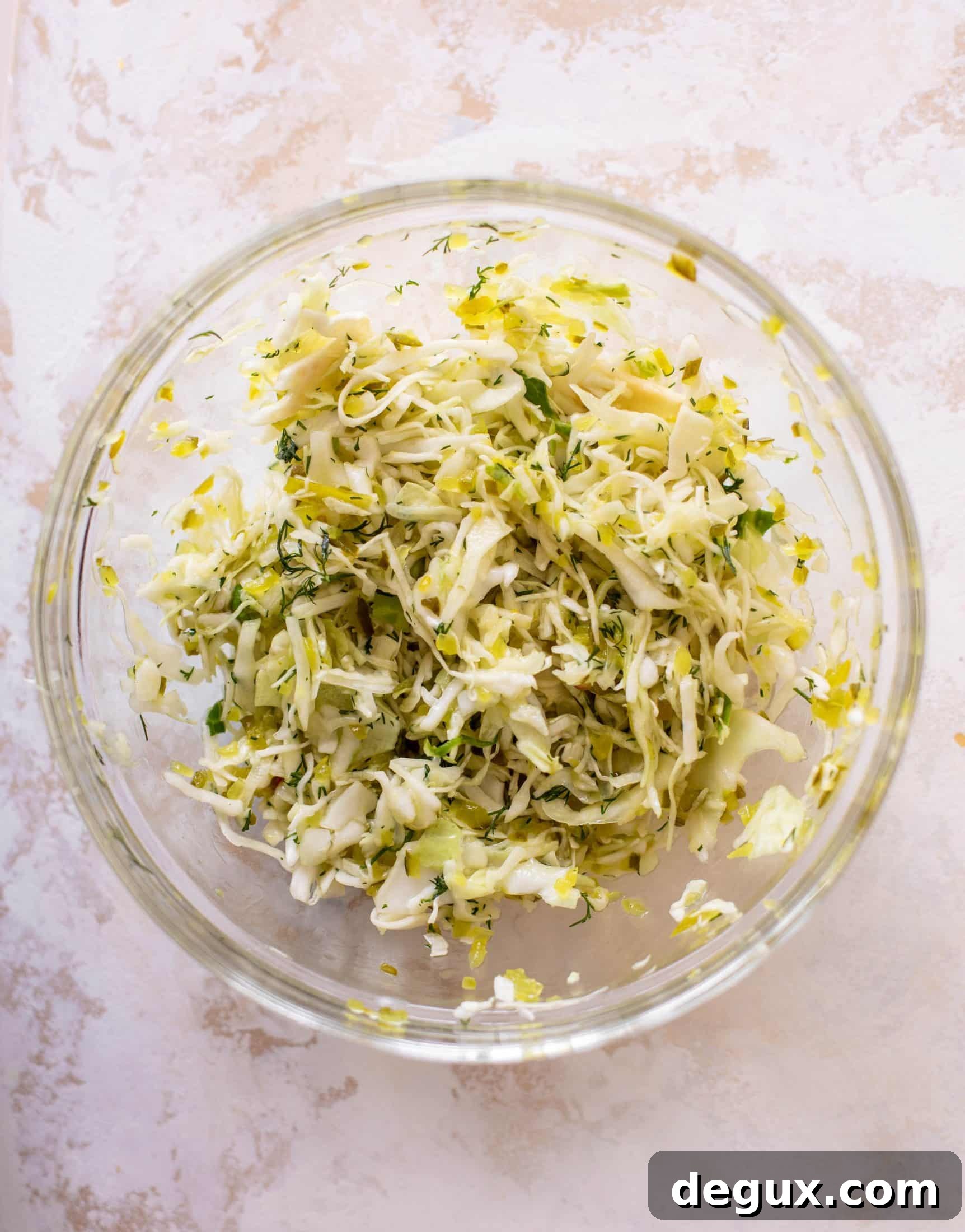 pickle slaw for hot dogs and burgers