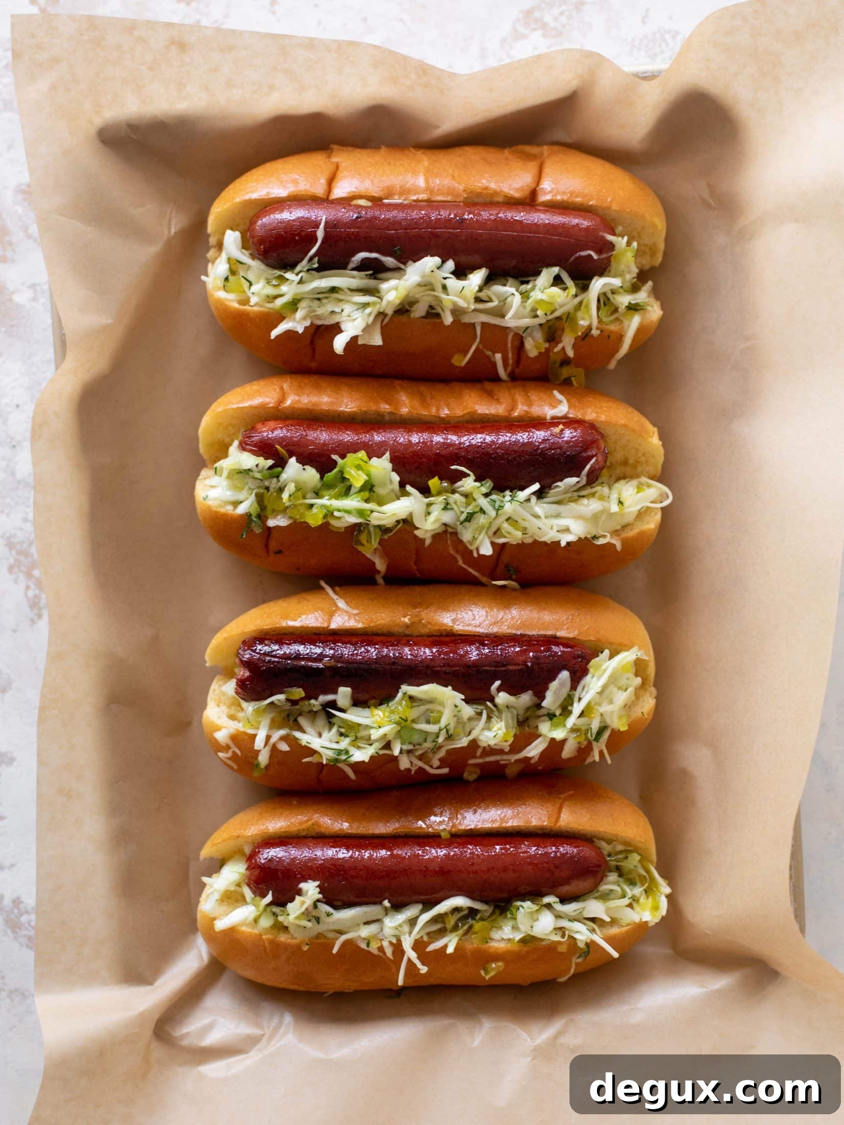 pickle slaw for hot dogs and burgers