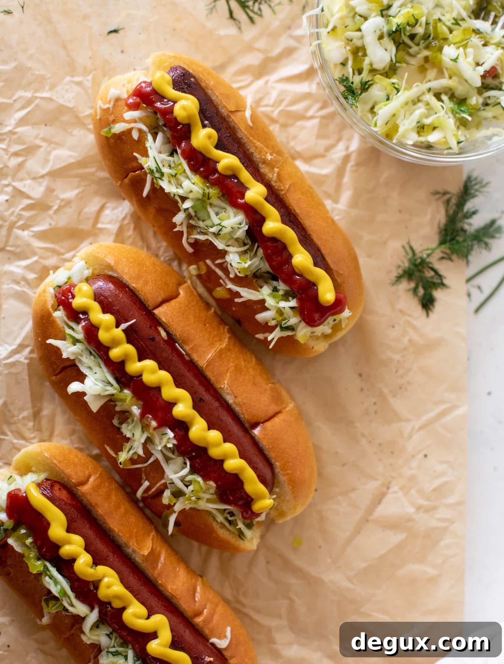 pickle slaw for hot dogs and burgers