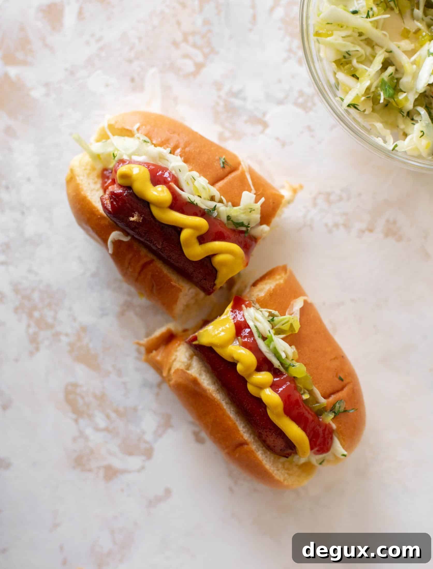 pickle slaw for hot dogs and burgers